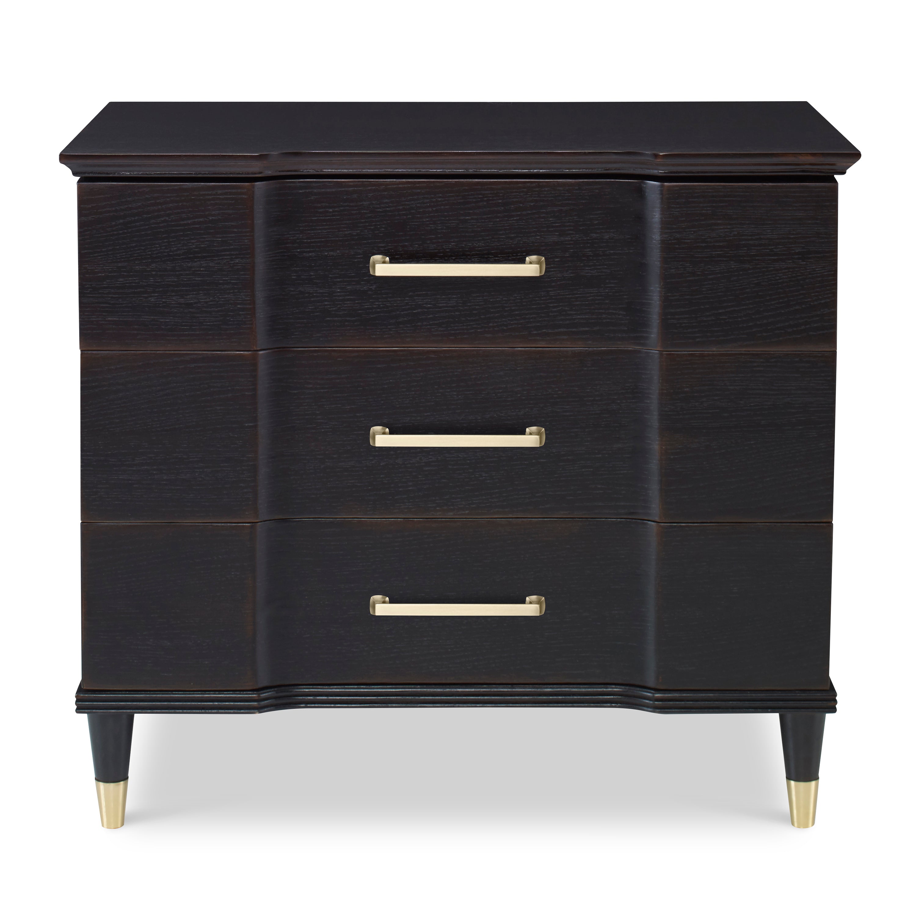 Valmont Nightstand - Rubbed Raven