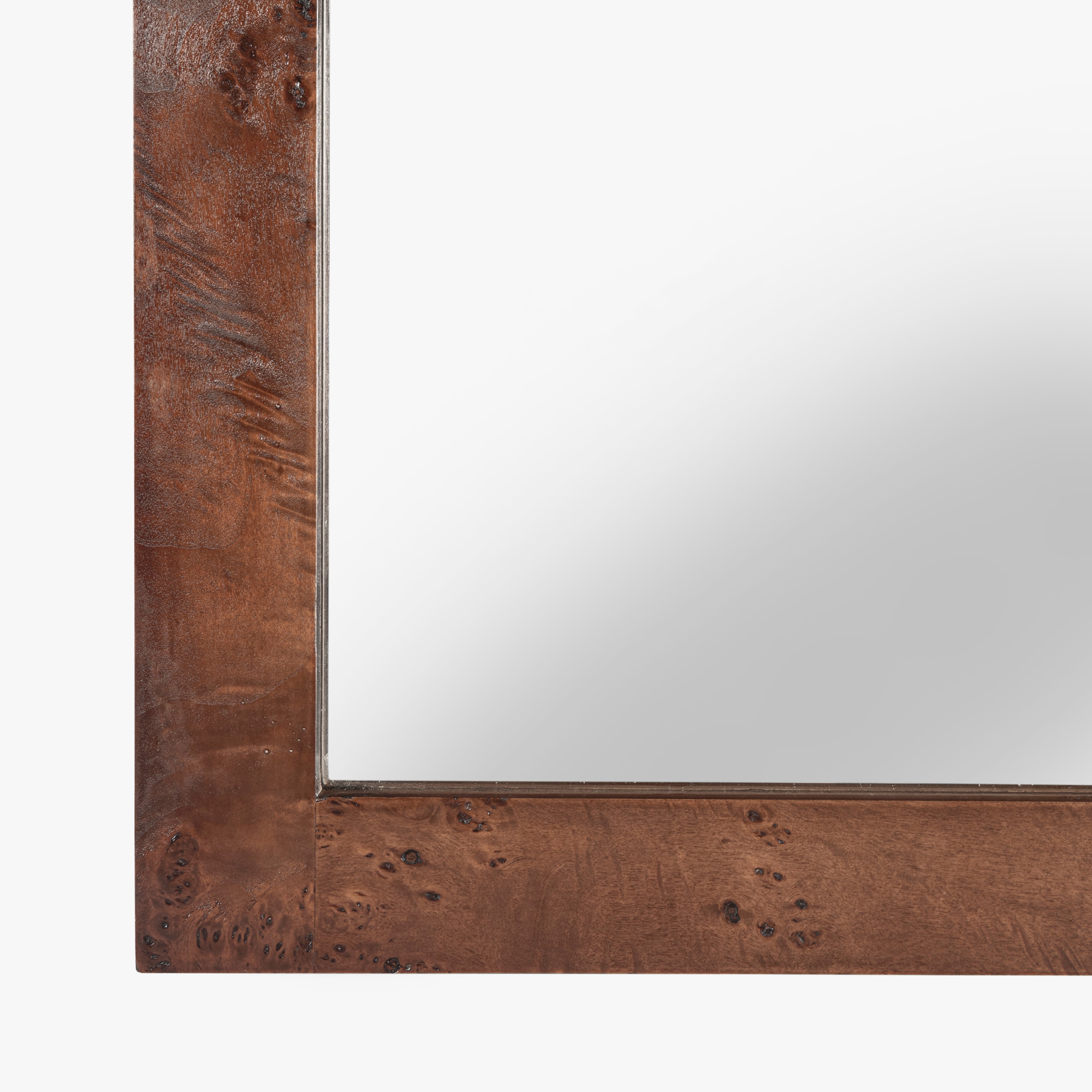 Wesley Burl Wall Mirror - Dark Burl