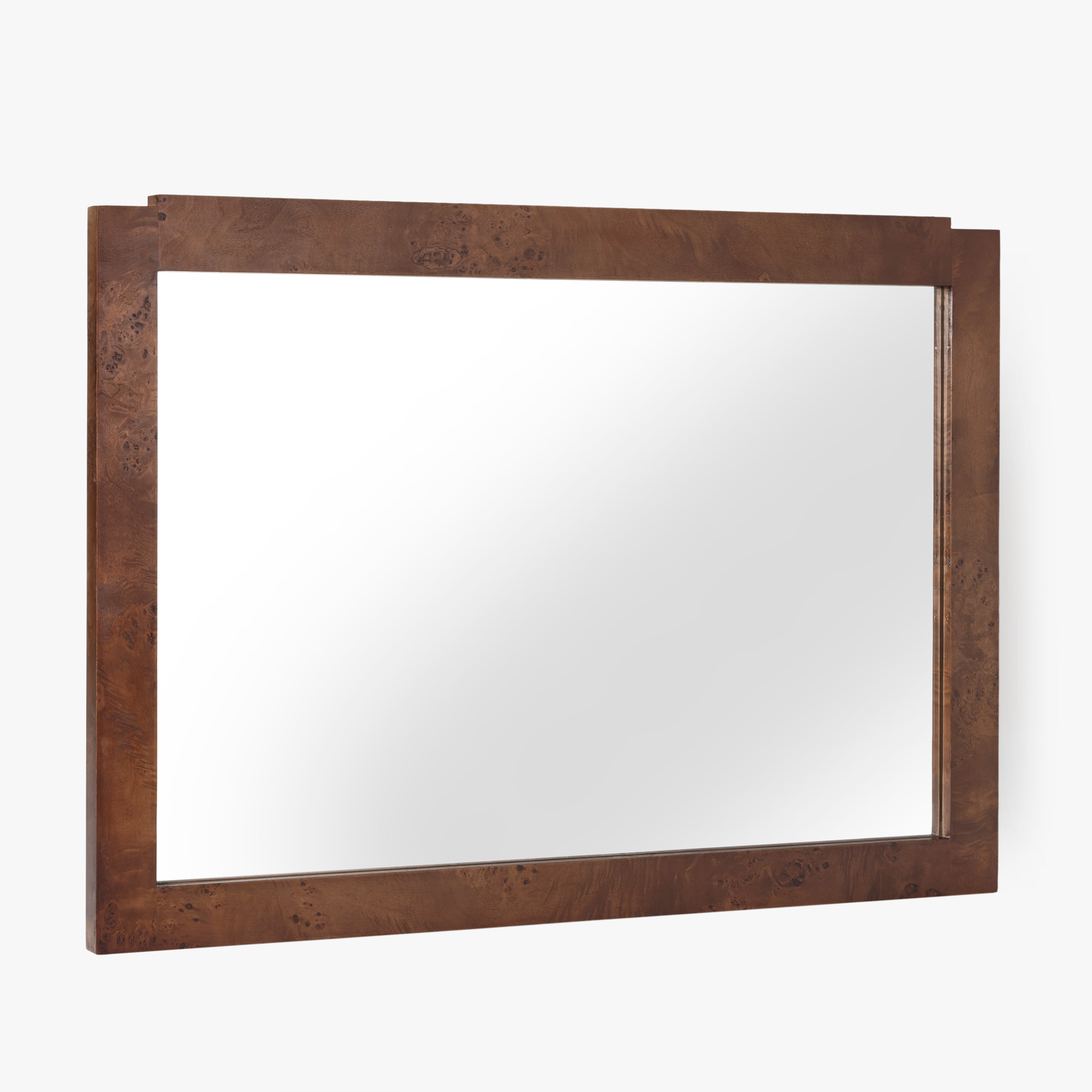 Wesley Burl Wall Mirror - Dark Burl