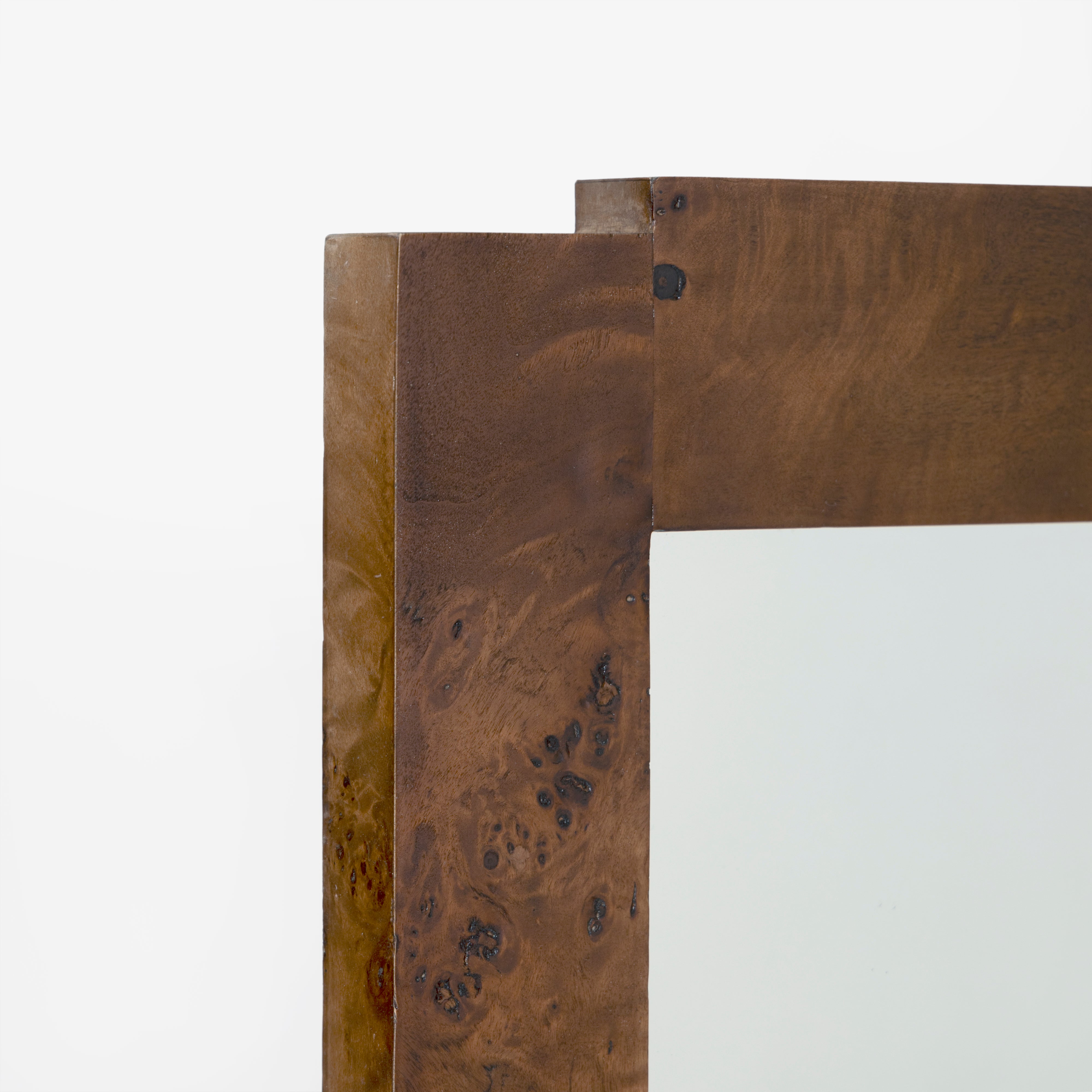 Wesley Burl Wall Mirror - Dark Burl