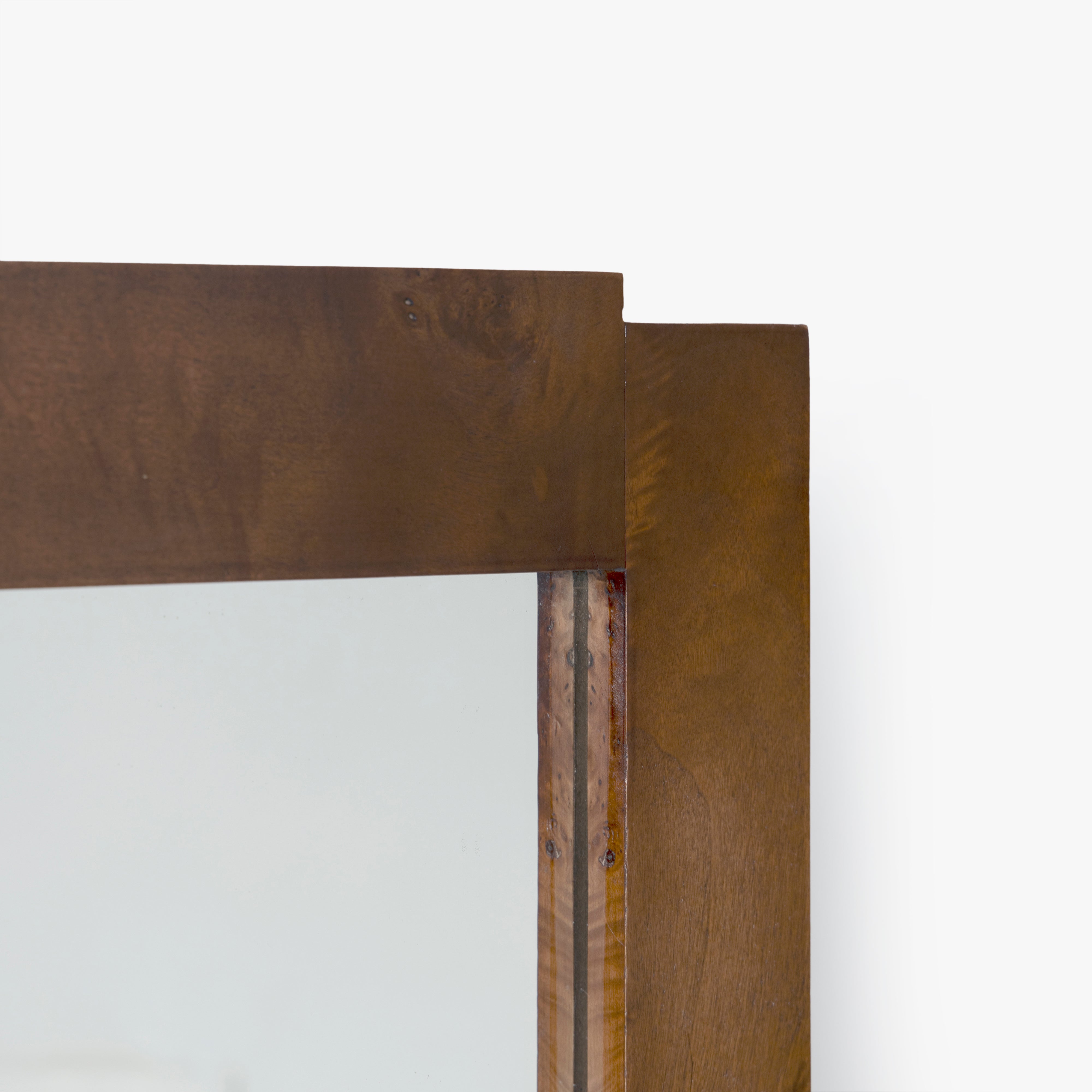 Wesley Burl Wall Mirror - Dark Burl