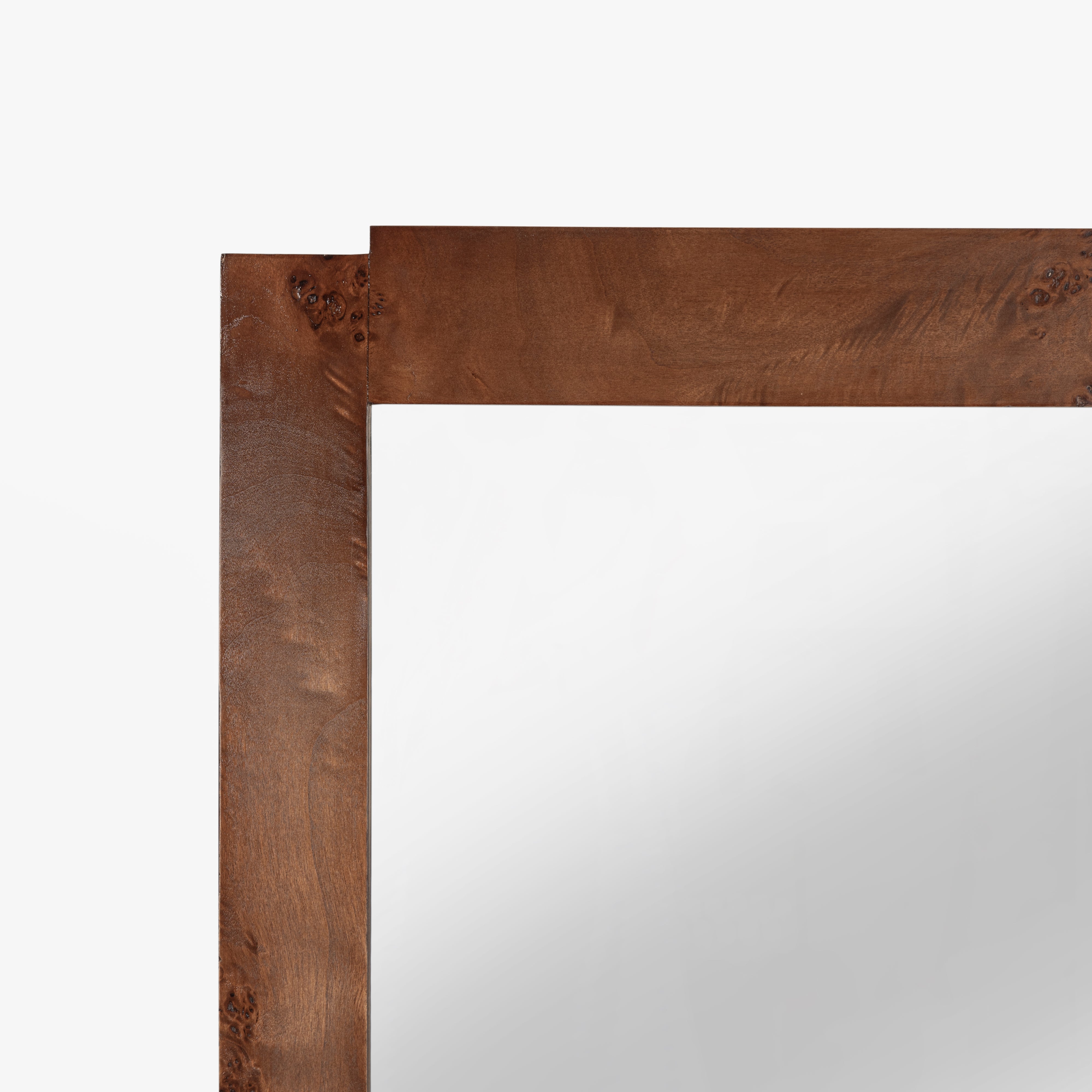 Wesley Burl Floor Mirror - Dark Burl