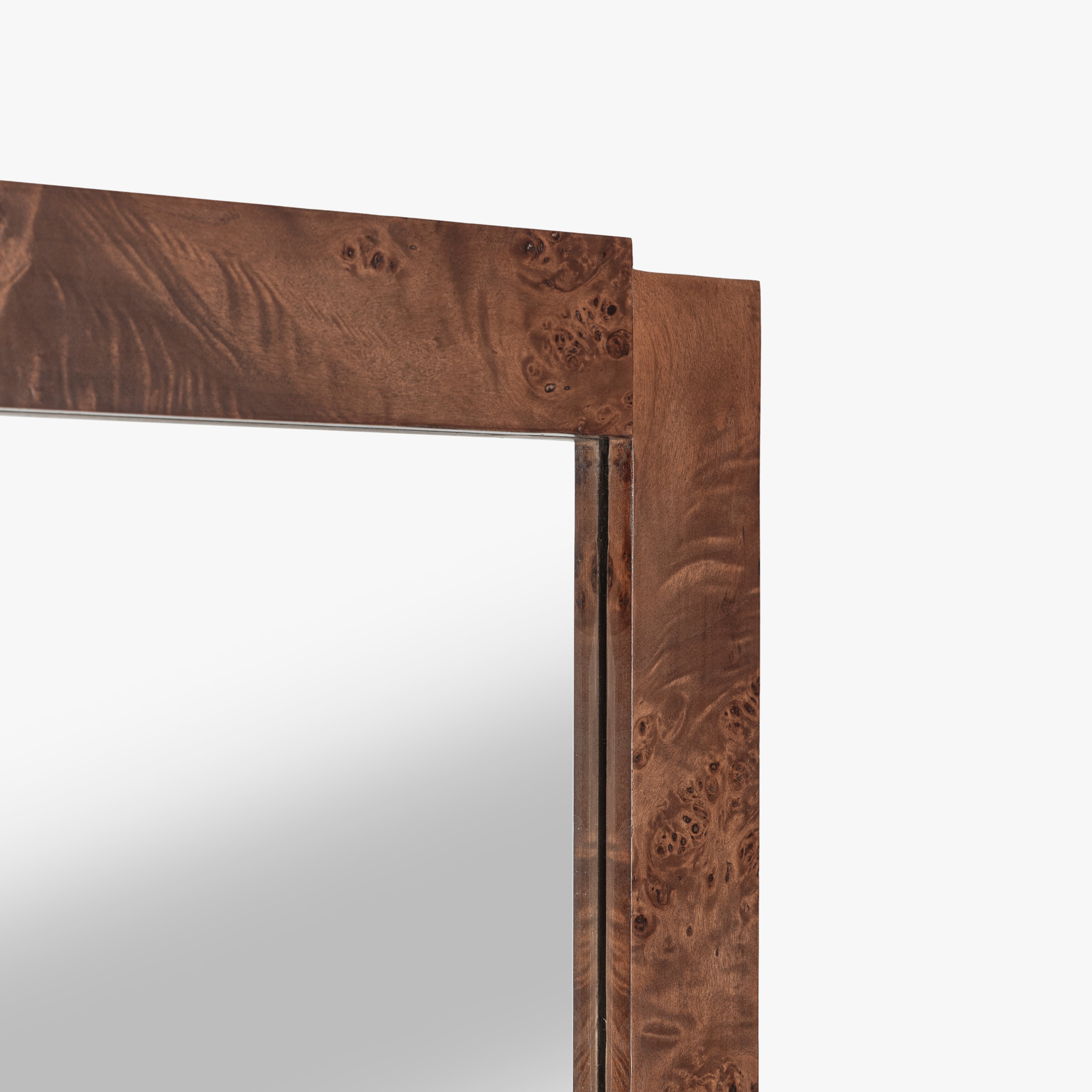 Wesley Burl Floor Mirror - Dark Burl