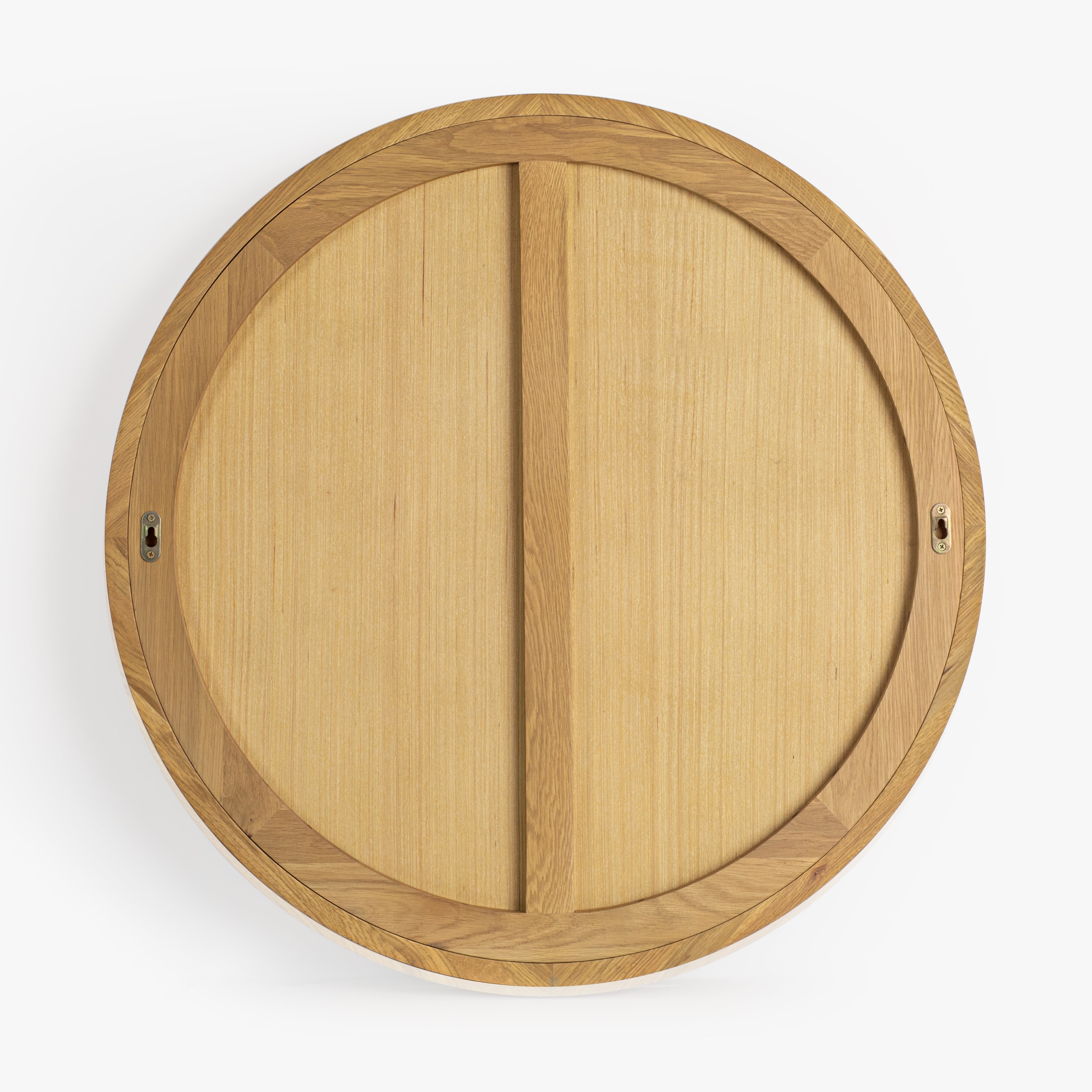 Buddy Round Mirror - Natural Oak