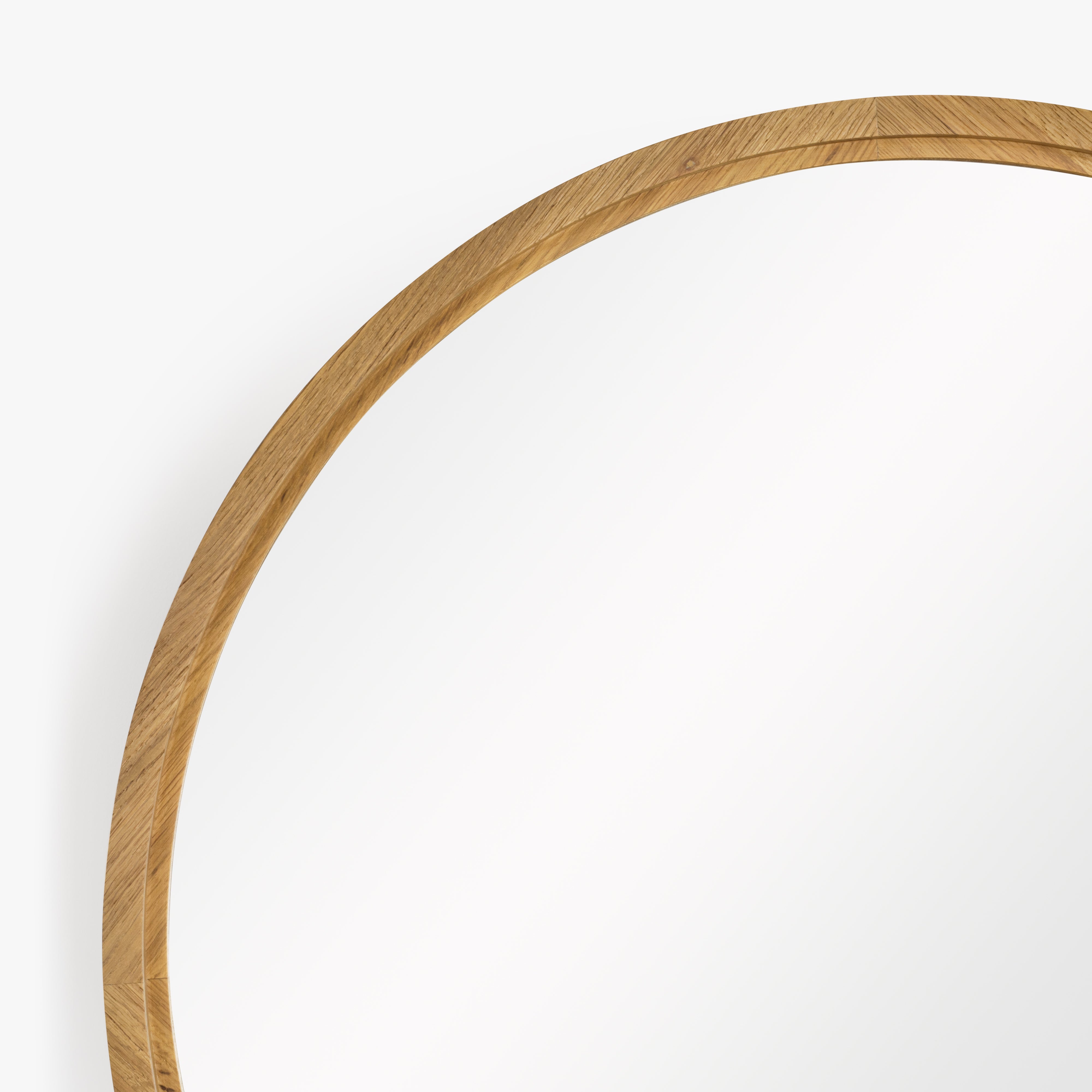 Buddy Round Mirror - Natural Oak