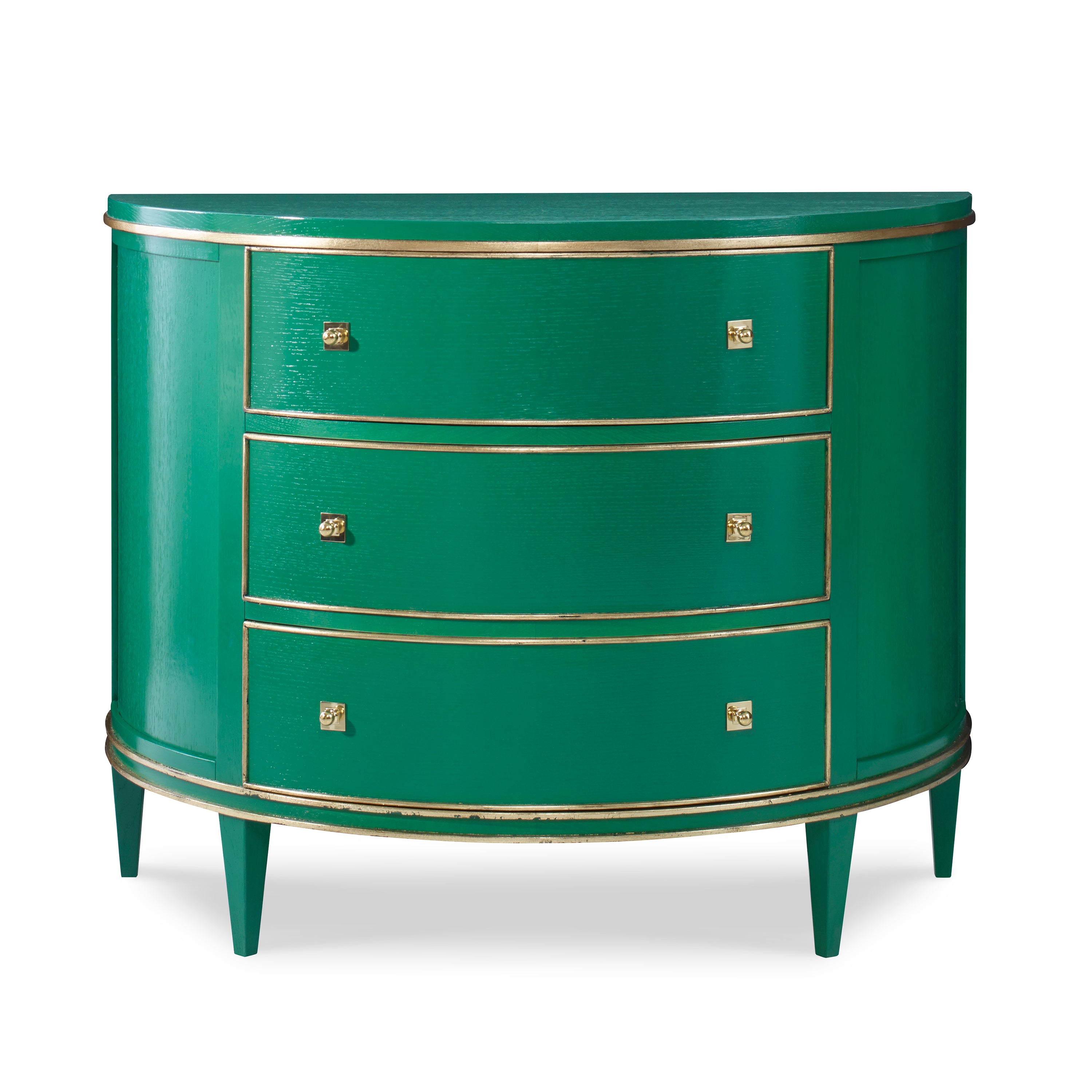 Orion Demilune Dresser - Emerald