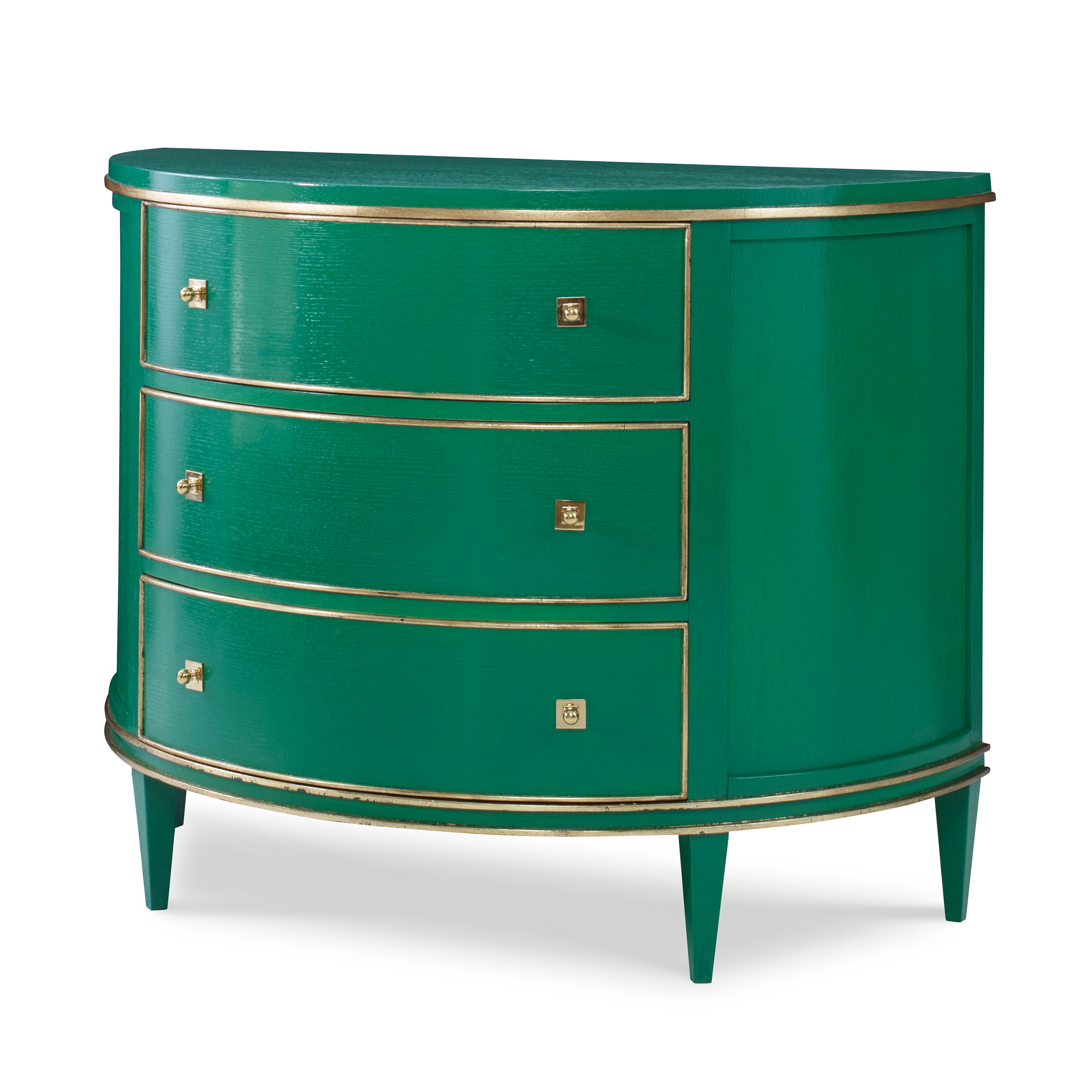 Orion Demilune Dresser - Emerald