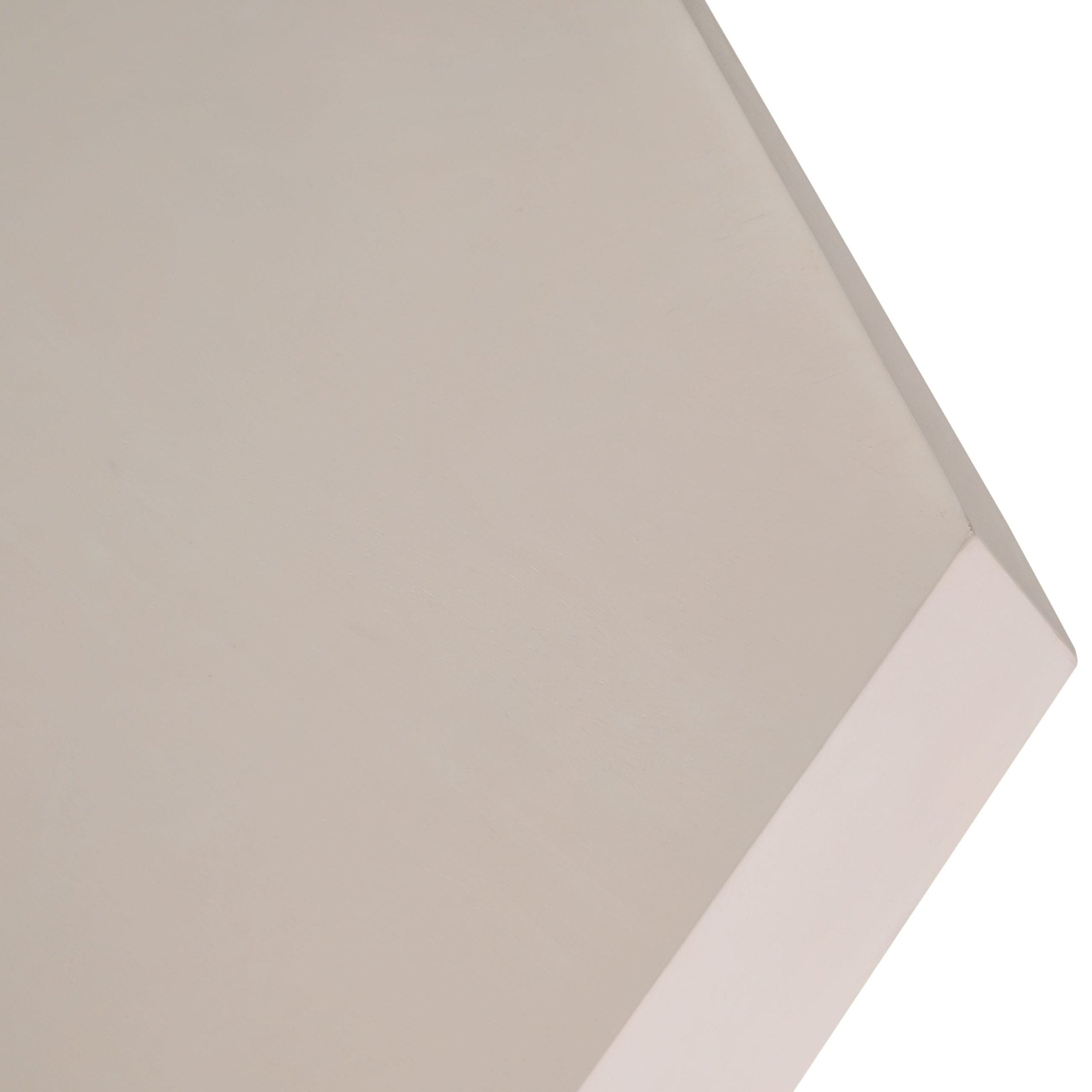 Close-up of the whitewashed maple veneer edge of the BENTON COFFEE TABLE by GO HOME.