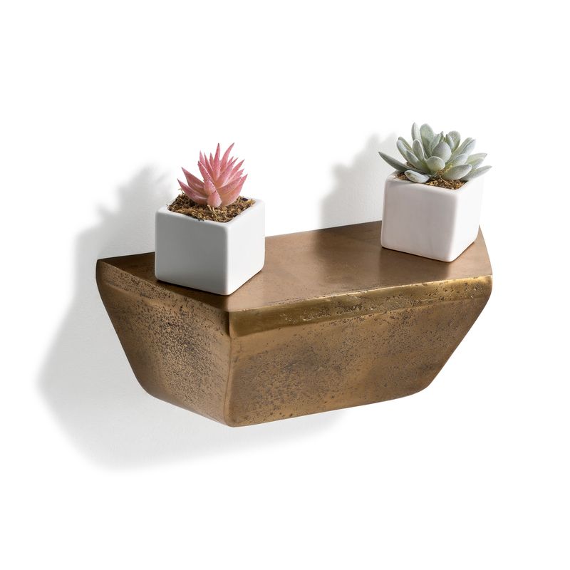 Beautiful Biden Wall Shelf available in Medium and Antique Gold color