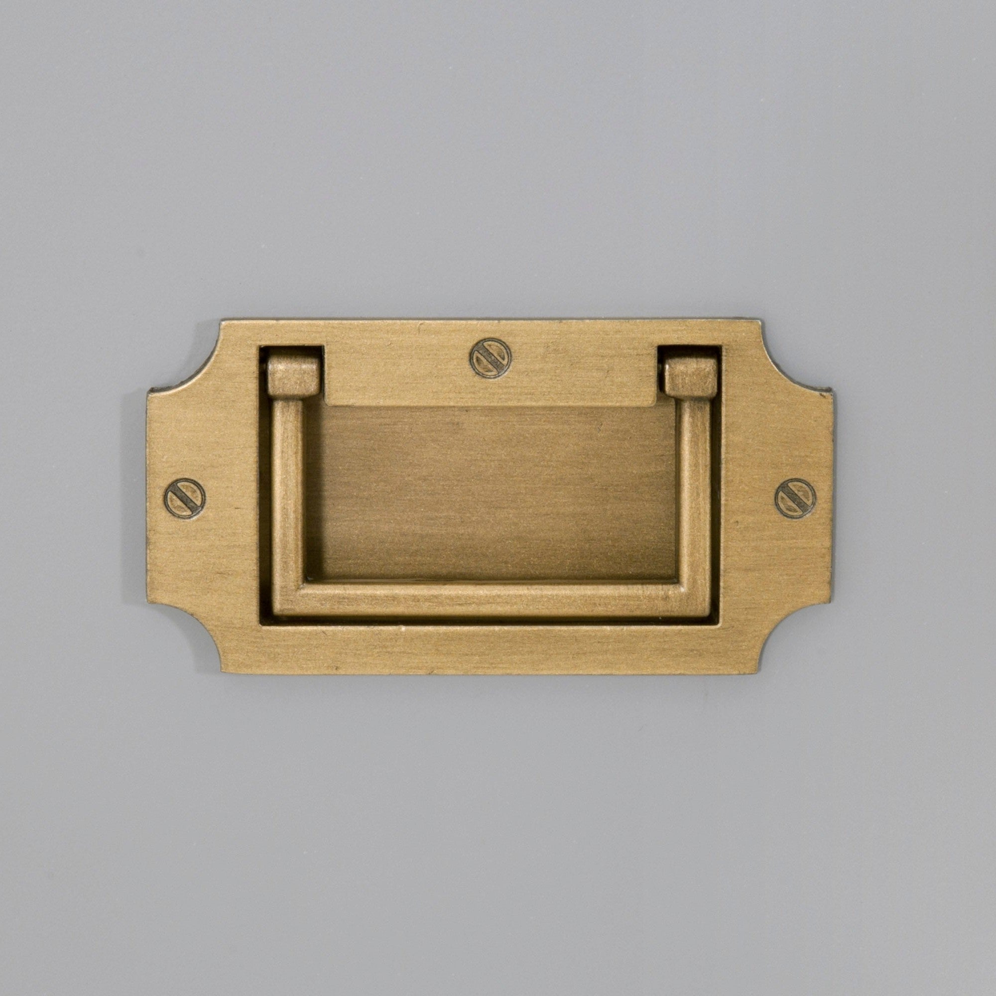 Brushed gold drawer pull handle for Bradley 2-Drawer Nightstand by Essentials for Living