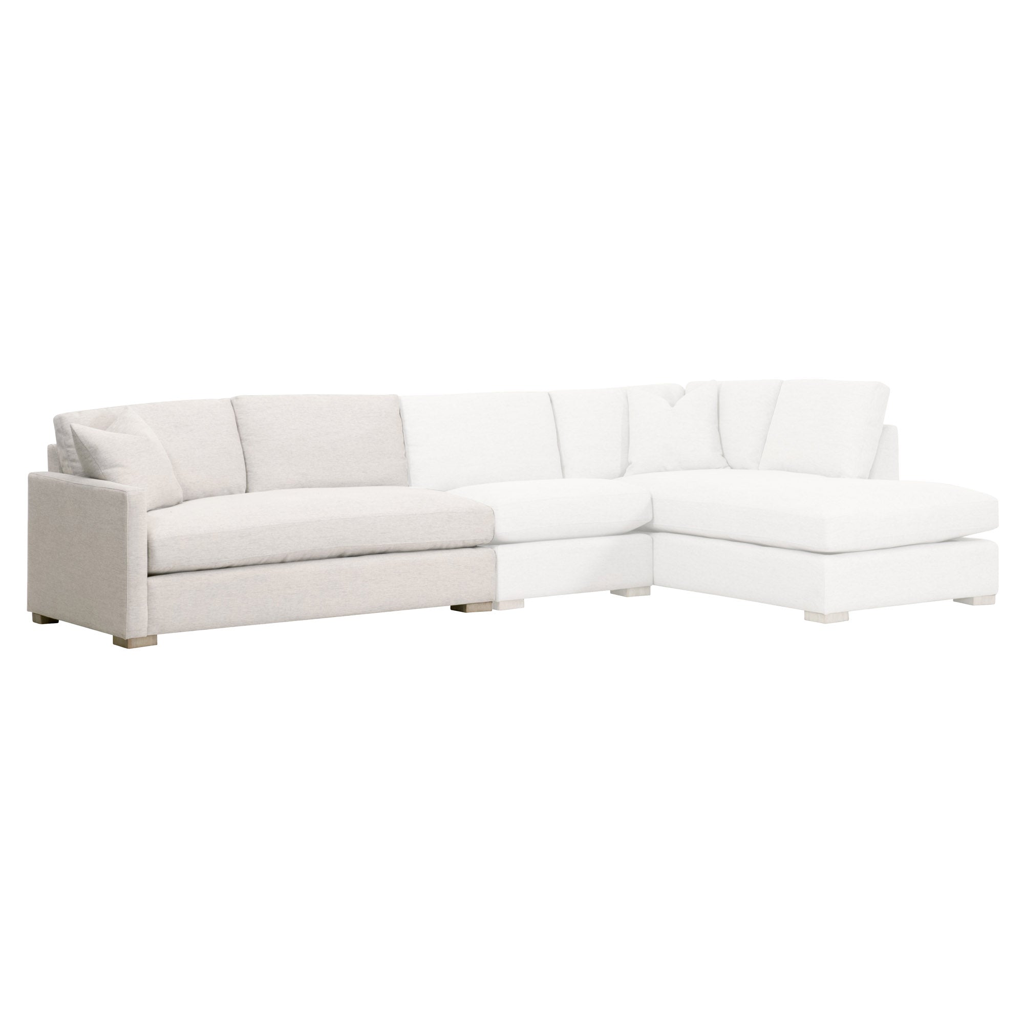 Clara Modular 2-Seat Left Slim Arm Sofa