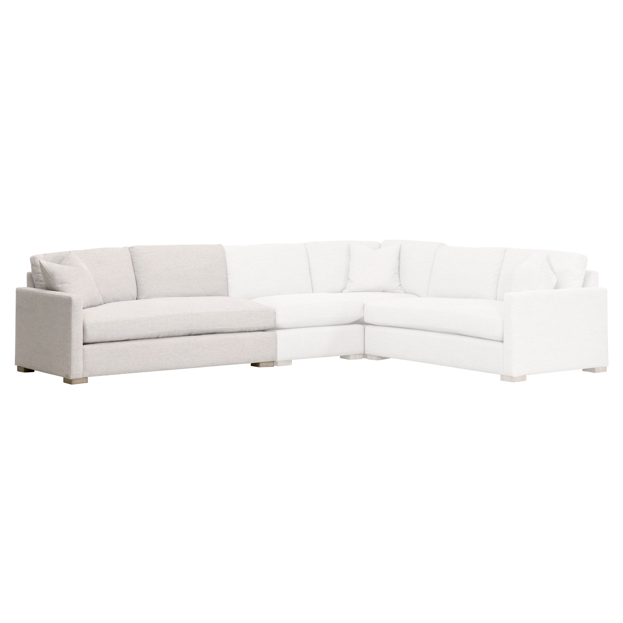 Clara Modular 2-Seat Left Slim Arm Sofa