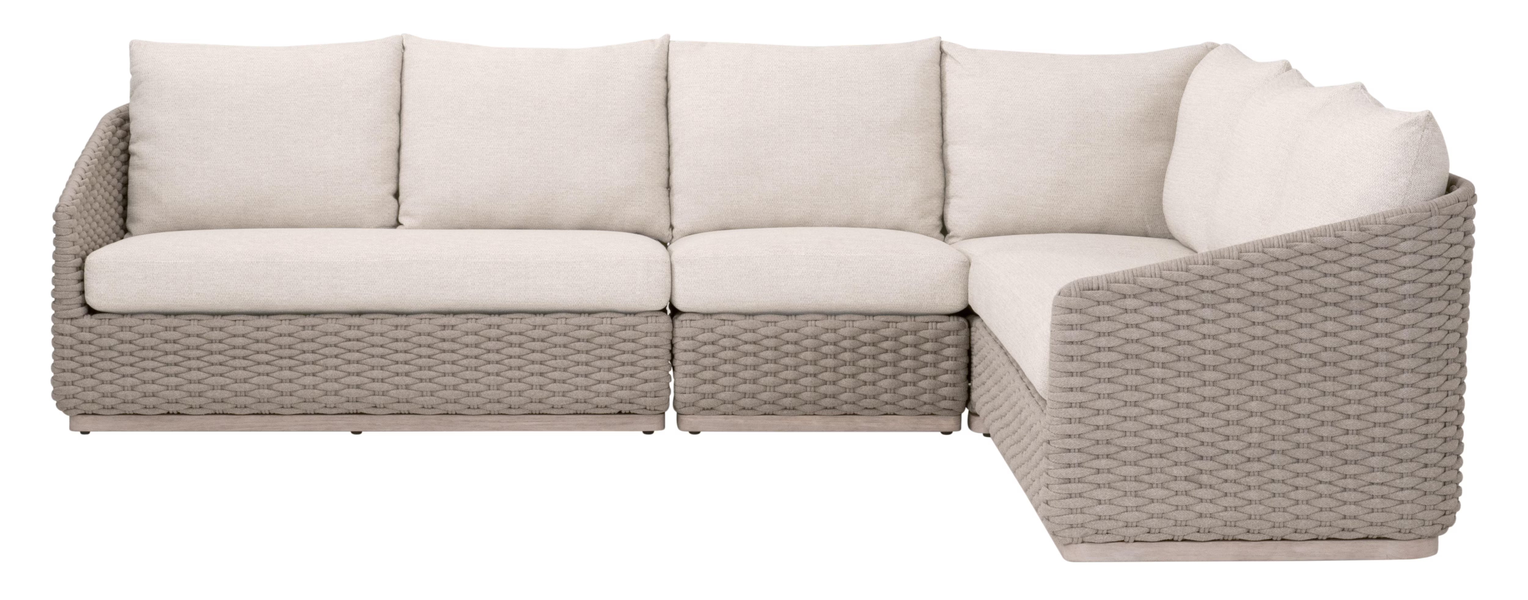 Caspian Outdoor Modular Right Facing 1-Arm Sofa