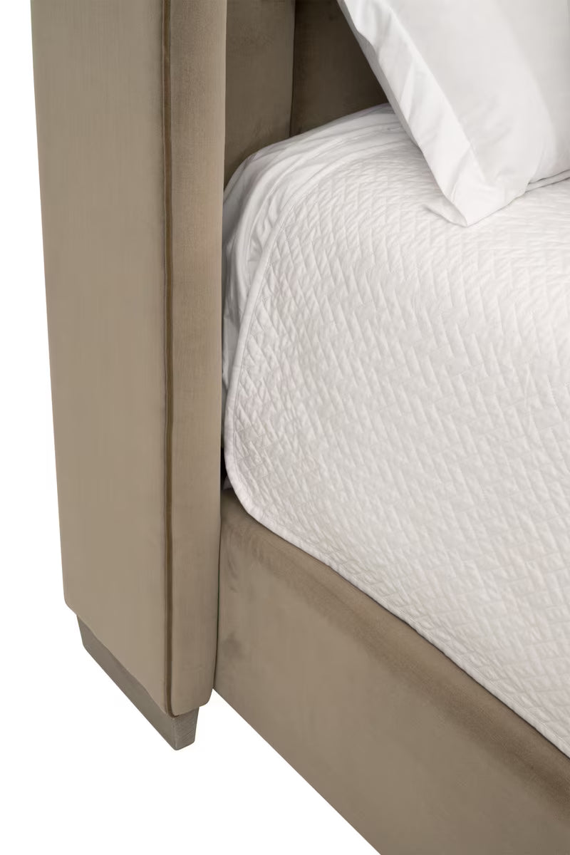 Chandler Channeled Velvet Upholstered Bed