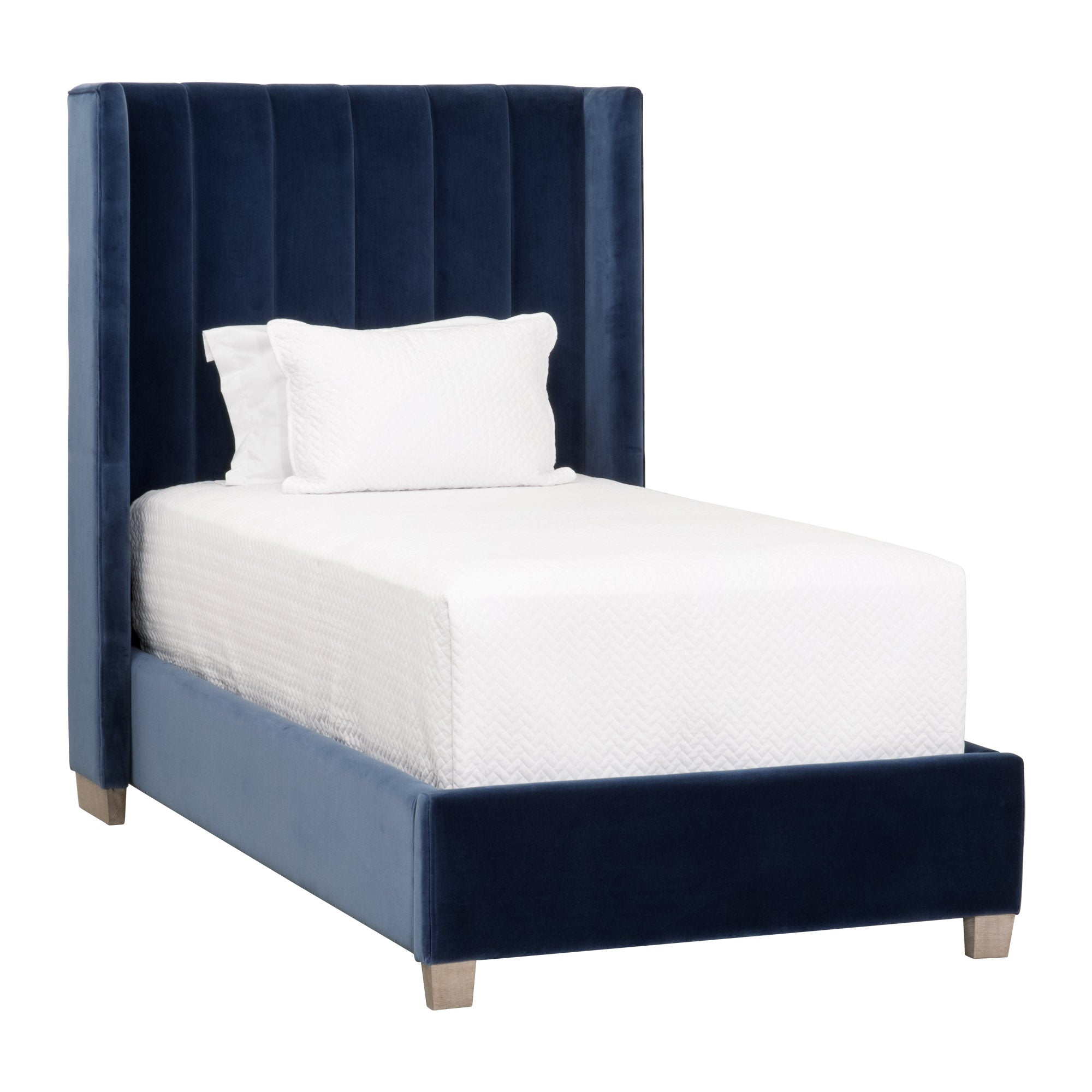 Chandler Channeled Velvet Upholstered Bed