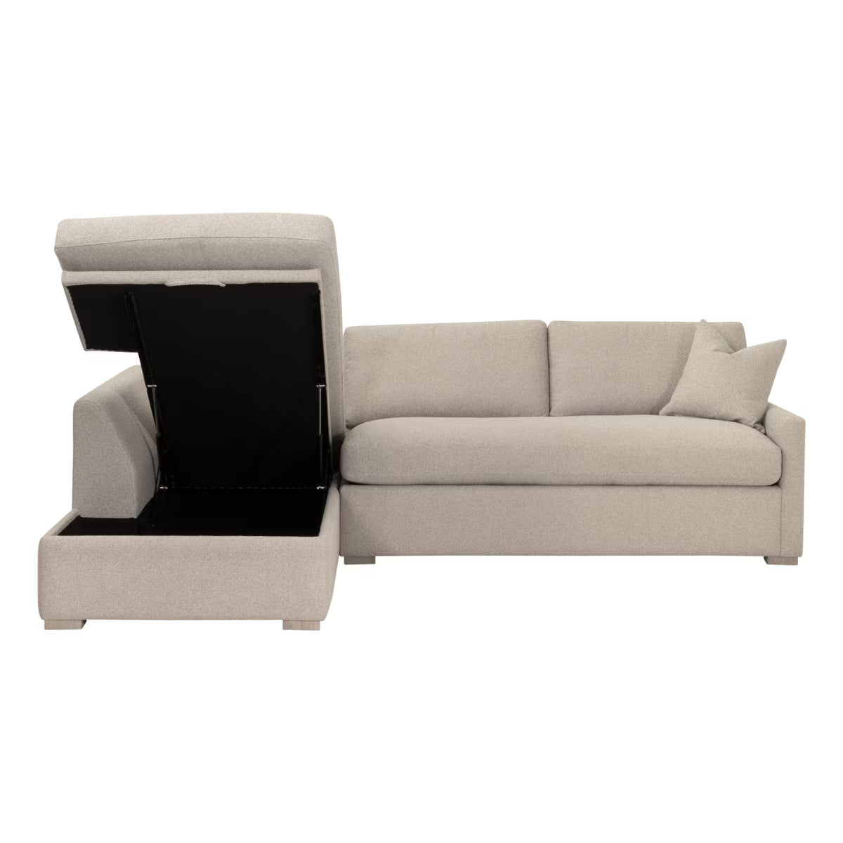 Clara 112" Slim Arm Sleeper Queen LF Sectional