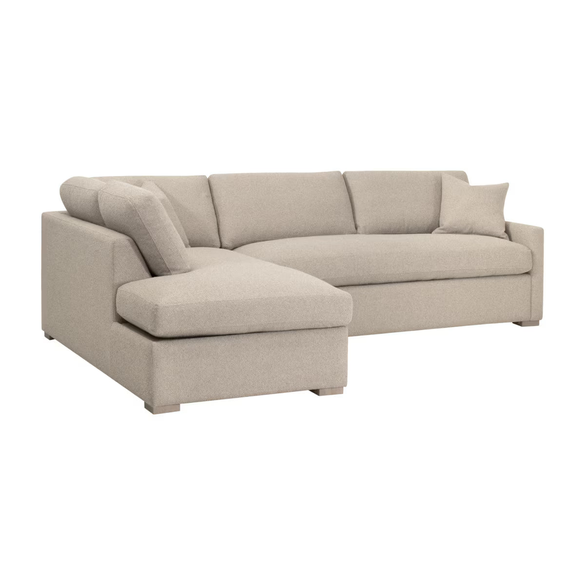 Clara 112" Slim Arm Sleeper Queen LF Sectional