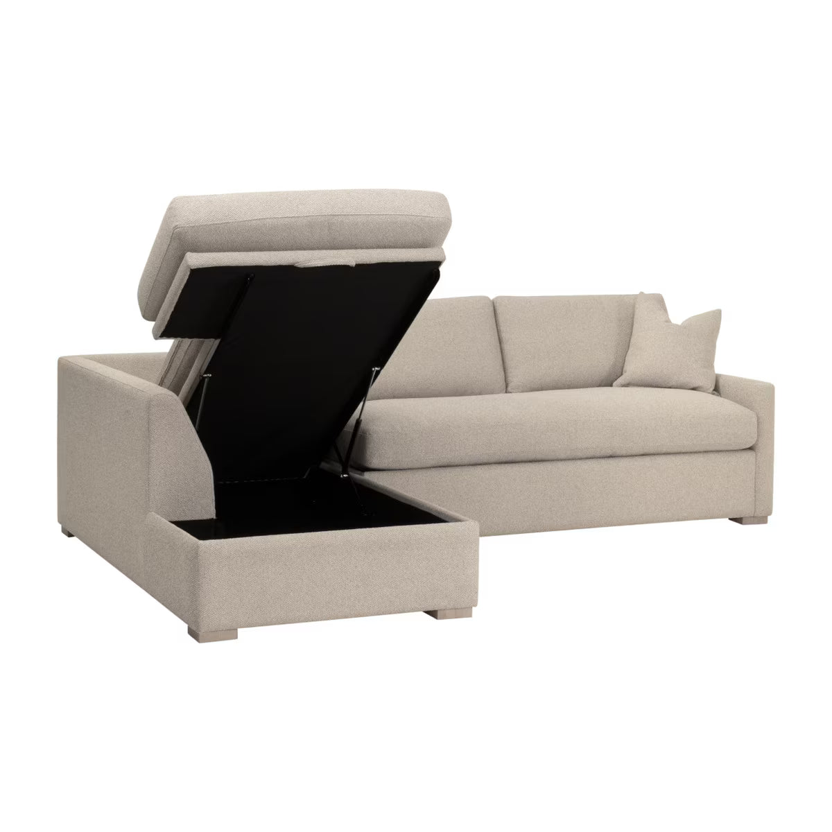 Clara 112" Slim Arm Sleeper Queen LF Sectional
