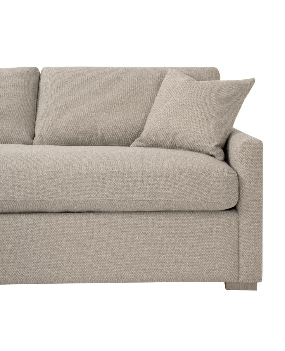 Clara 112" Slim Arm Sleeper Queen LF Sectional