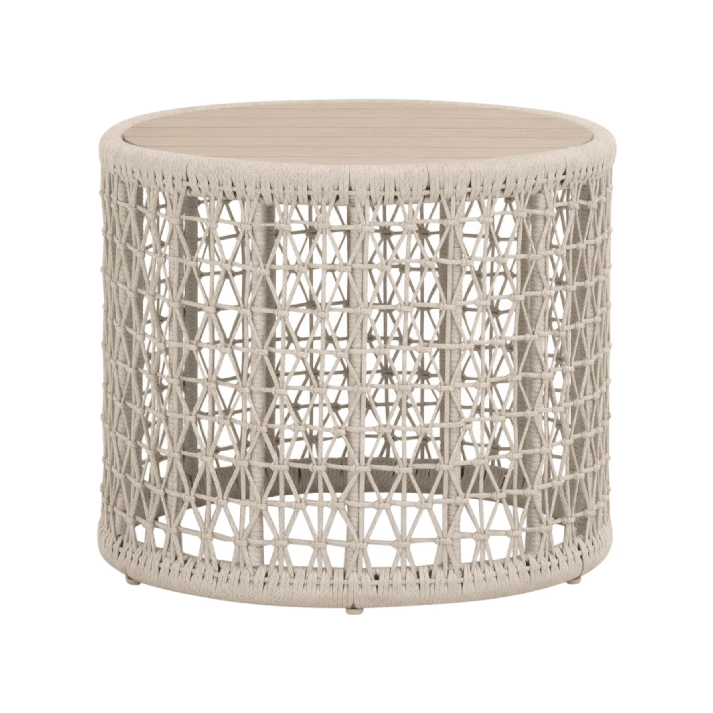 Knit Outdoor Round End Table