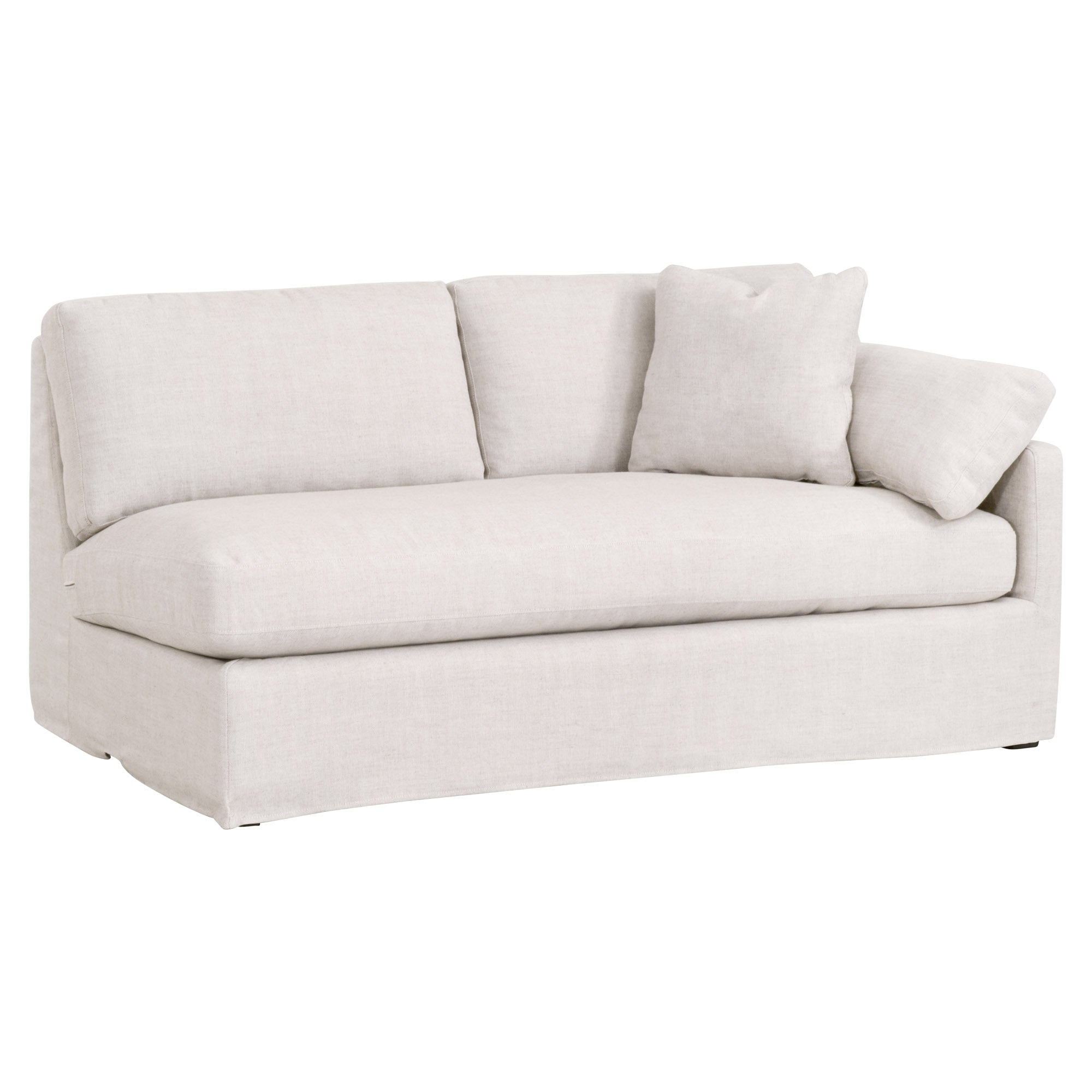 Lena Modular Slipcover 2-Seat Right Slope Arm Sofa