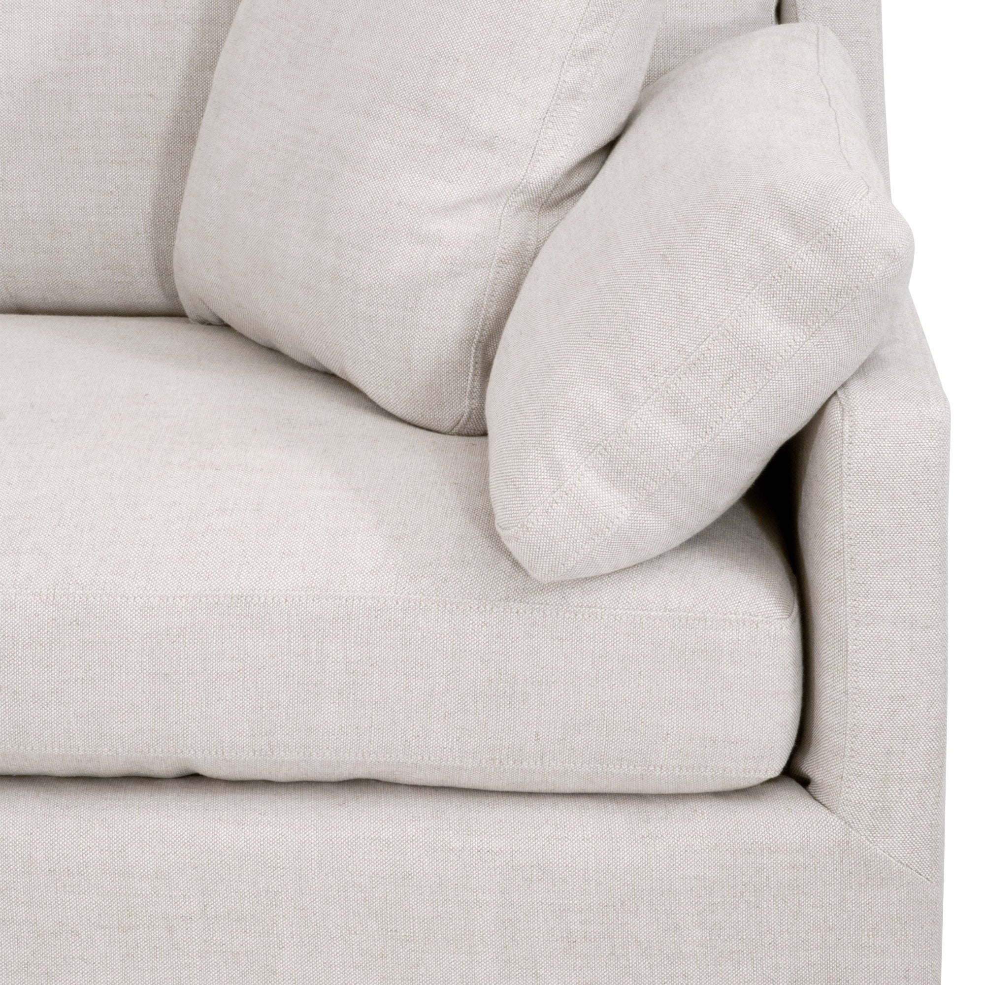 Lena Modular Slipcover 2-Seat Right Slope Arm Sofa