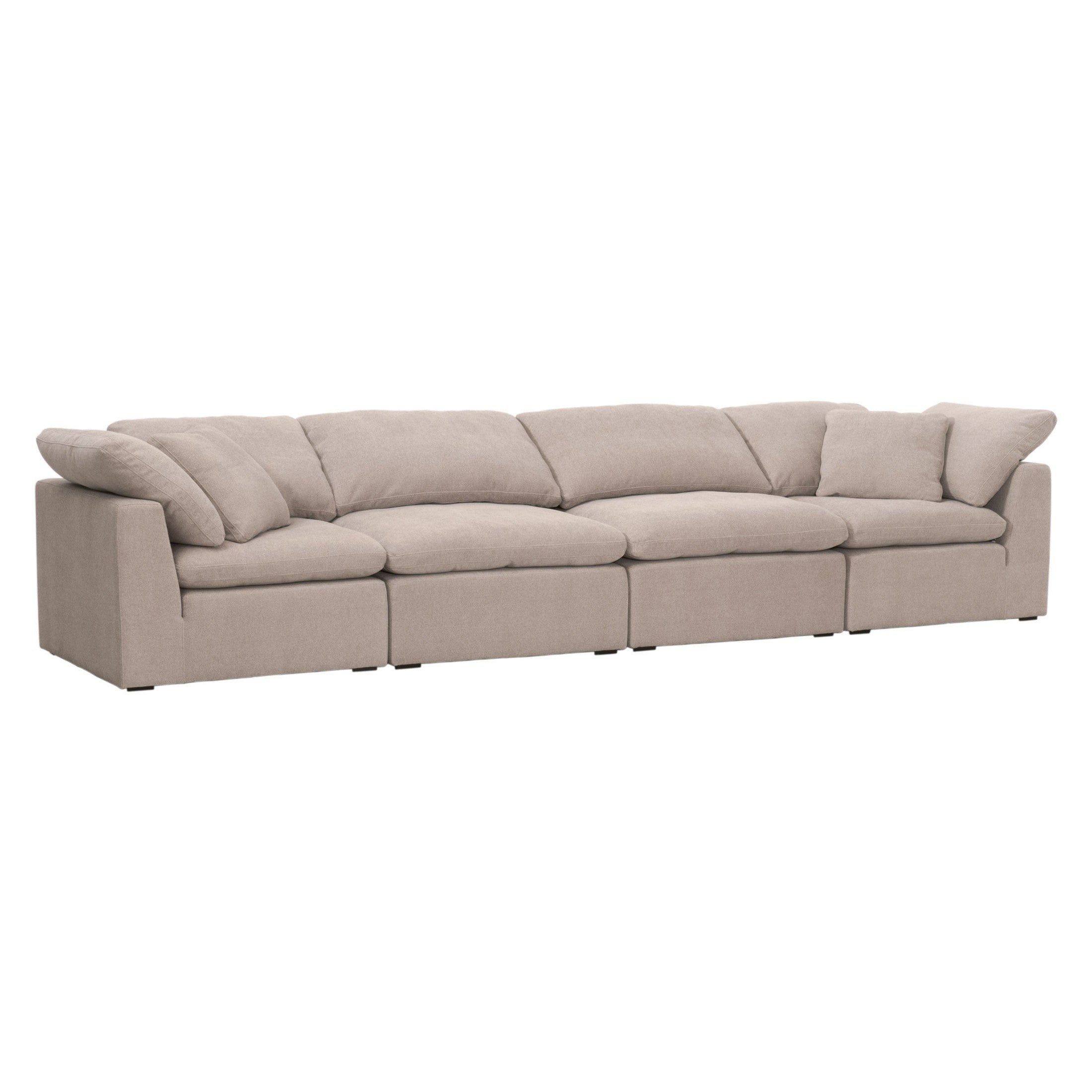 Essentials for Living Sky Modular sofa in neutral fabric with plush cushions and modular design for versatile seating arrangements