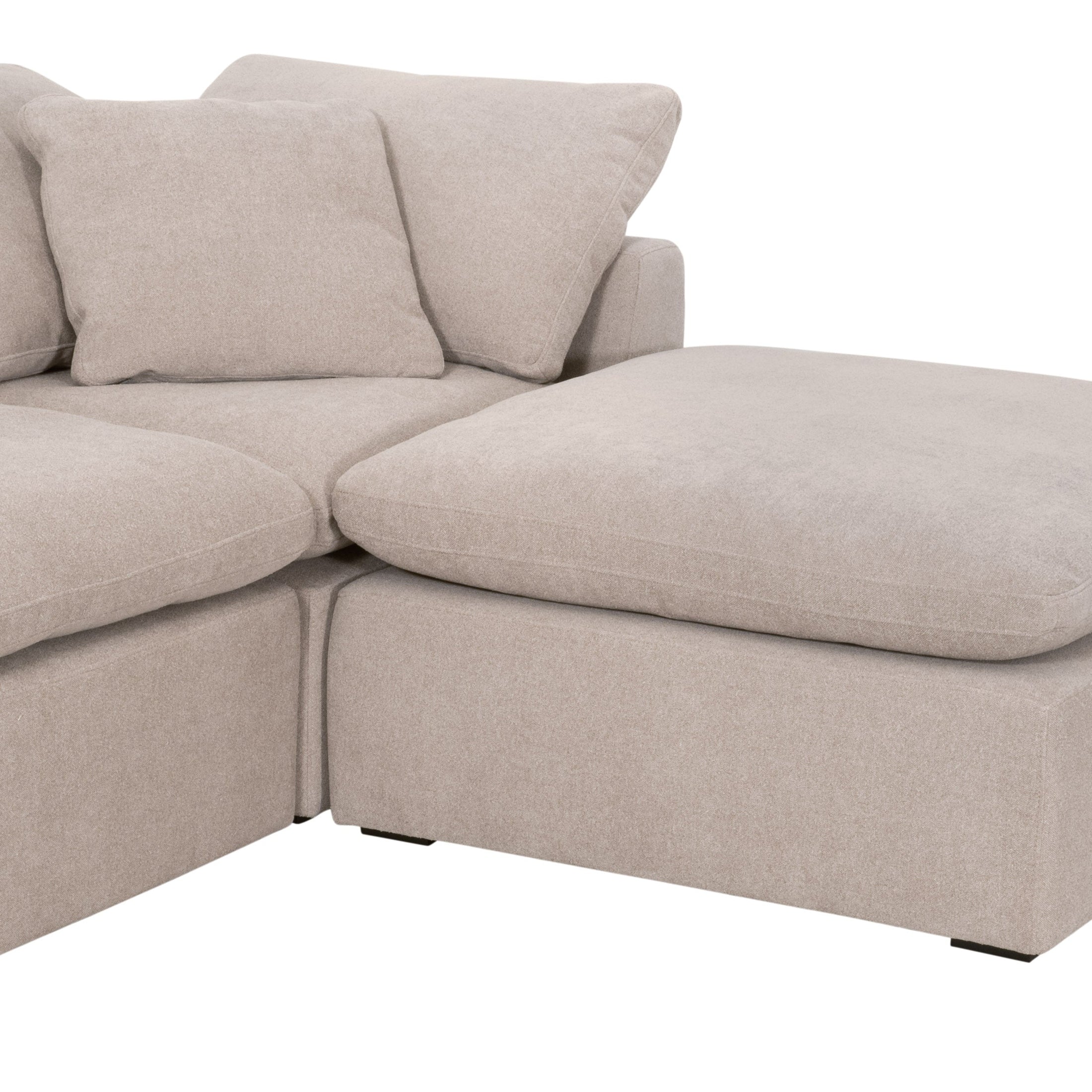 Essentials for Living beige modular sofa with plush cushions and clean modern design perfect for versatile living spaces