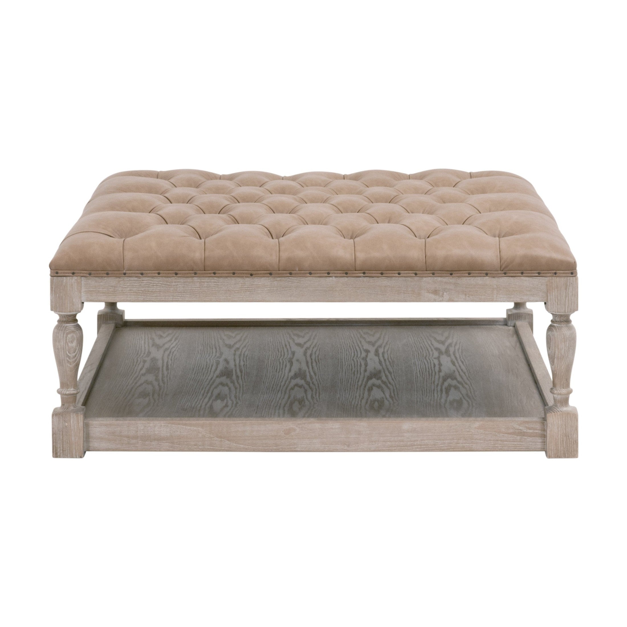 Townsend Tufted Upholstered Rectangle Coffee Table