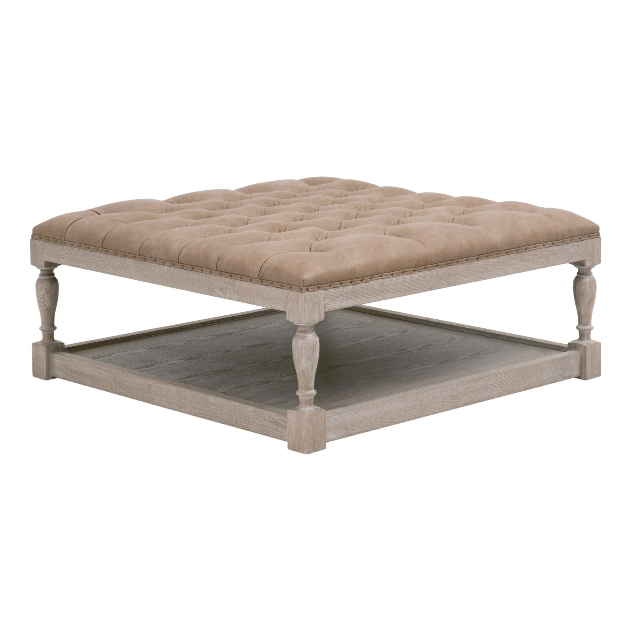Townsend Tufted Upholstered Rectangle Coffee Table
