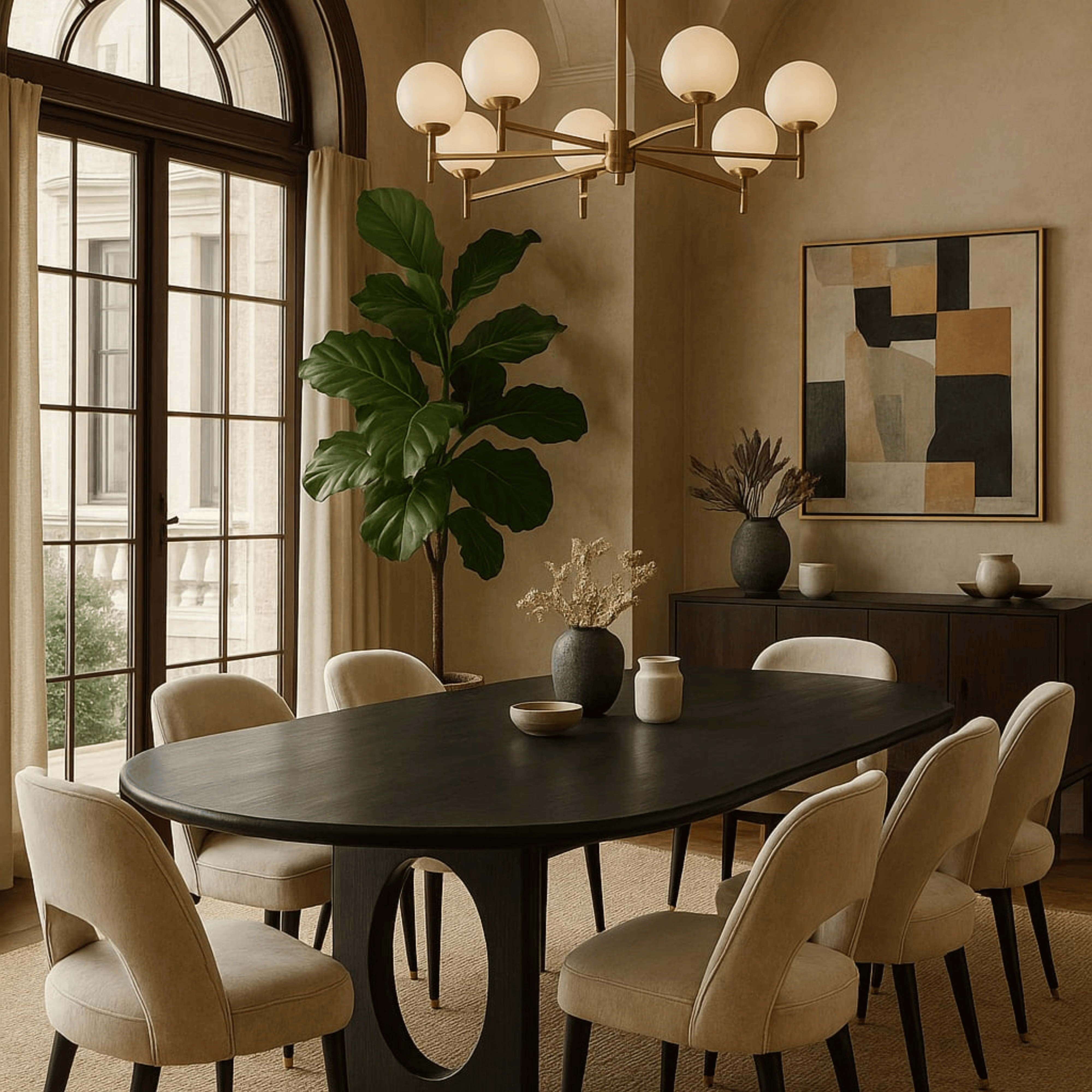 Eva Dining Table - Black