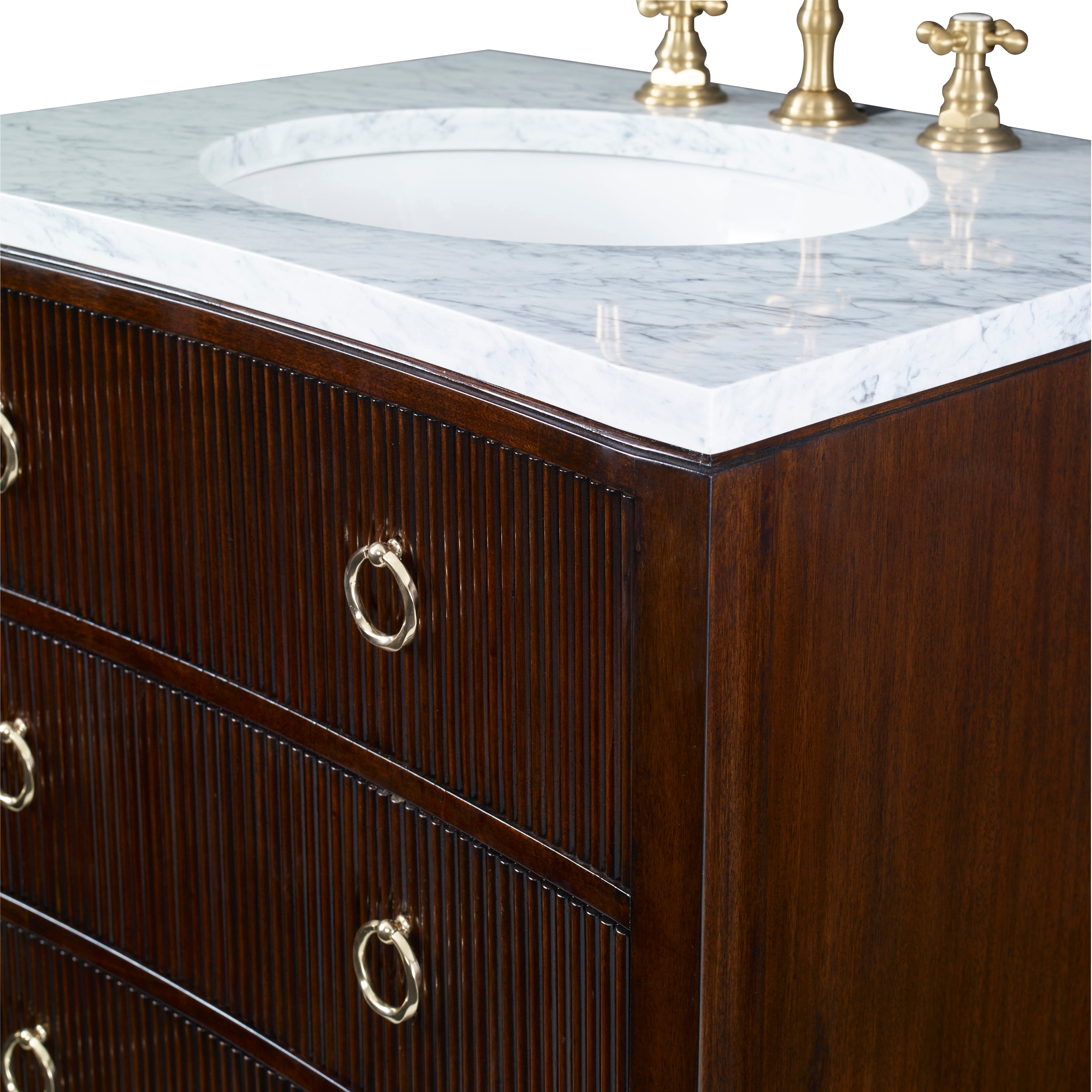 Reeded Bathroom Vanity