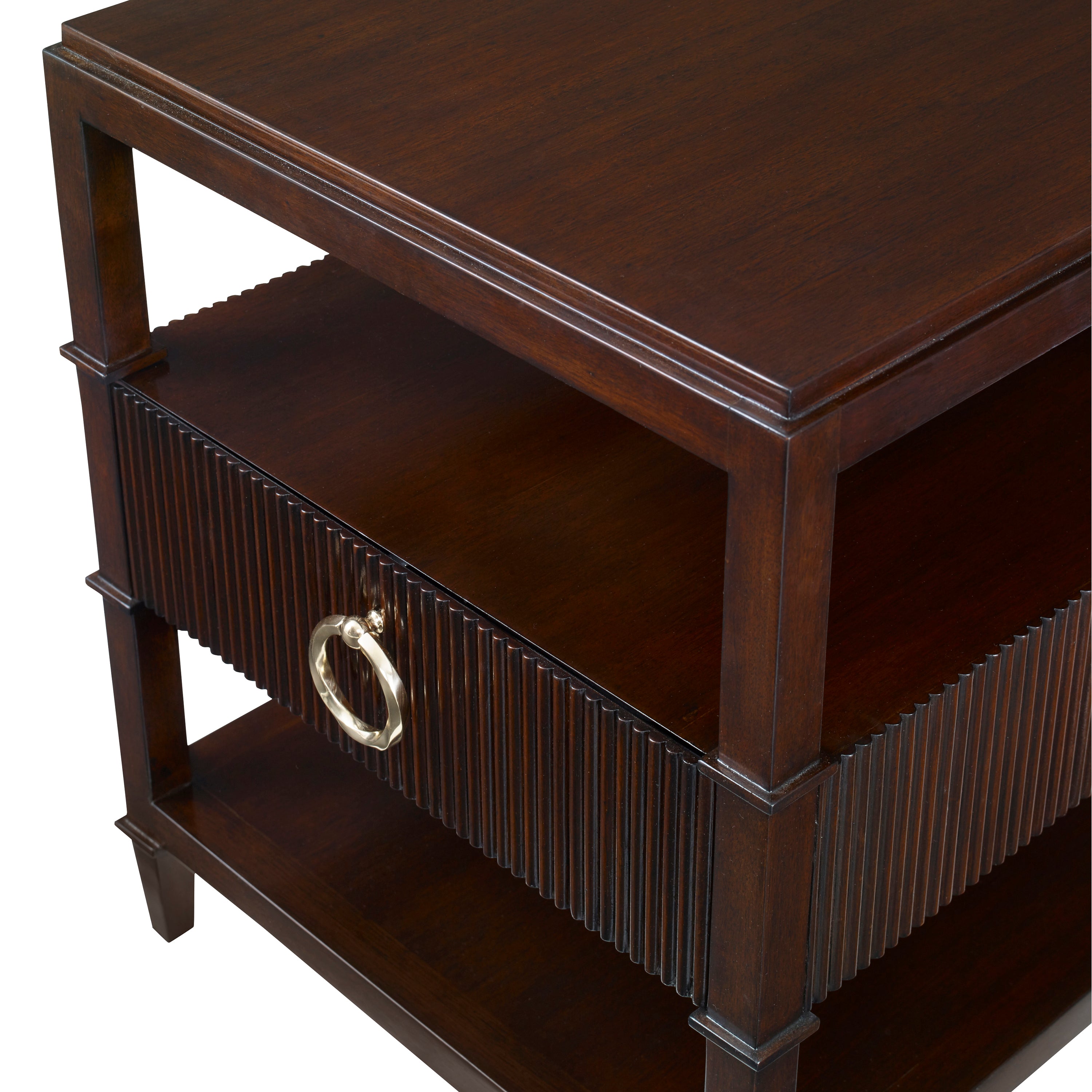 Reeded End Table