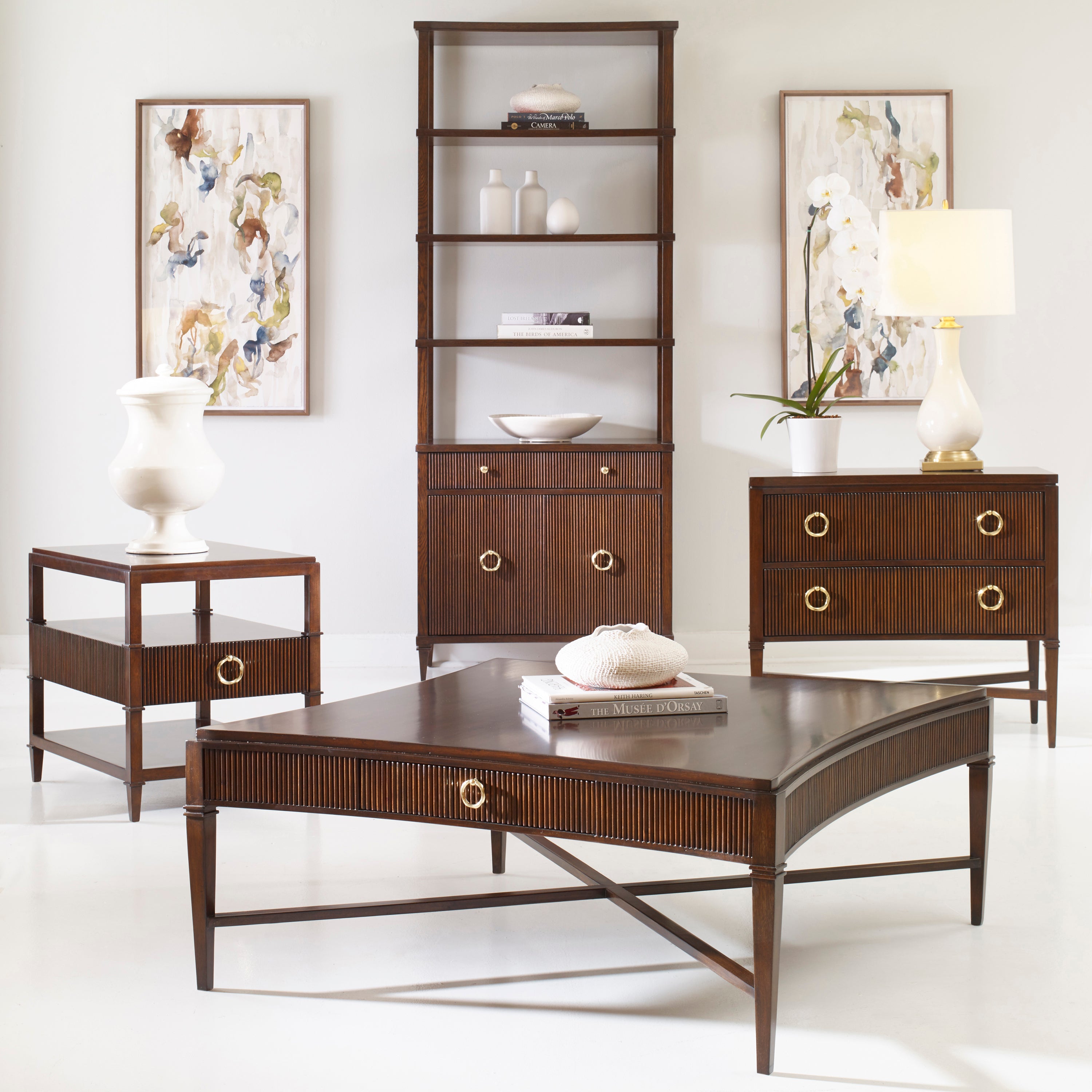 Reeded Cocktail Table