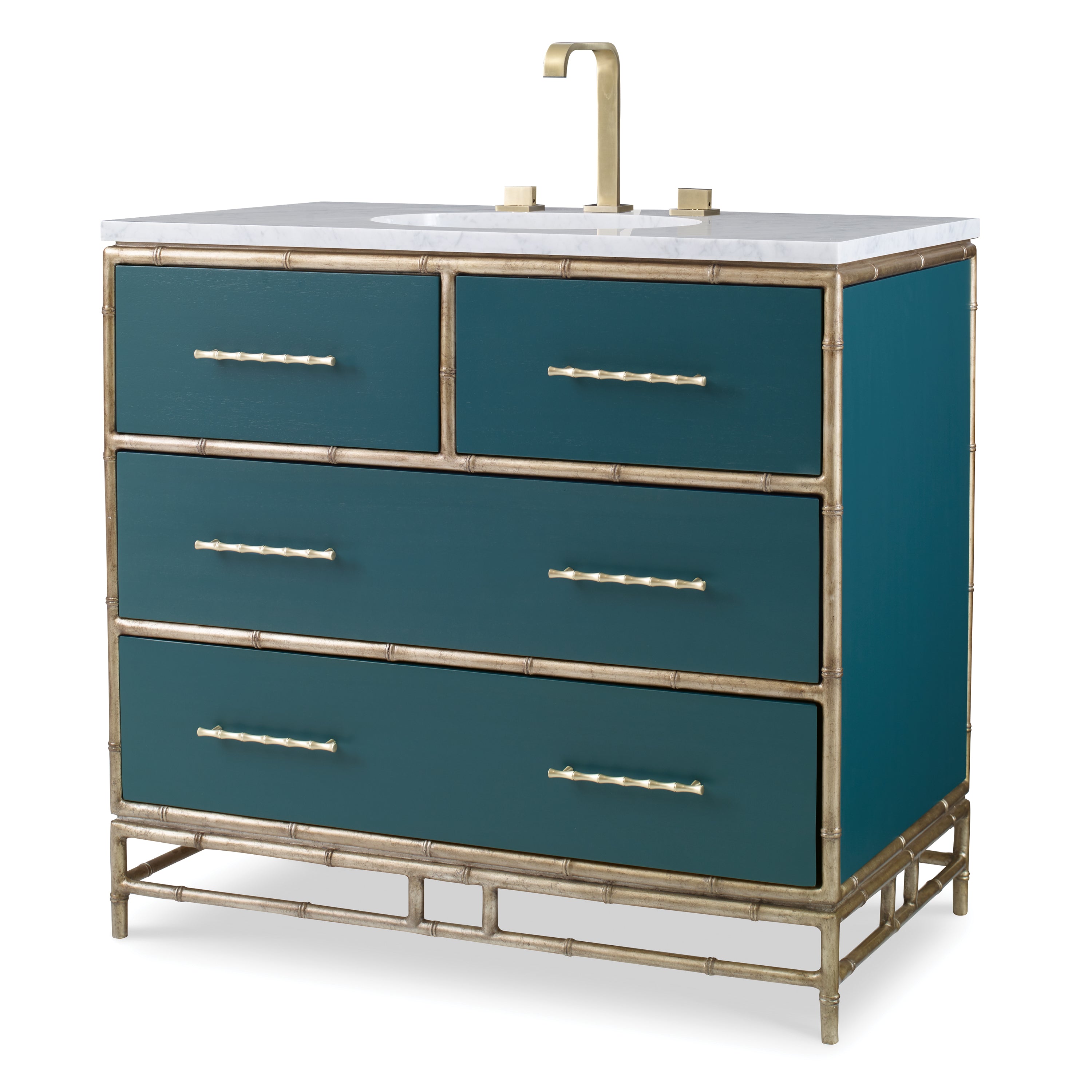 Chinoiserie Bathroom Vanity - Peacock