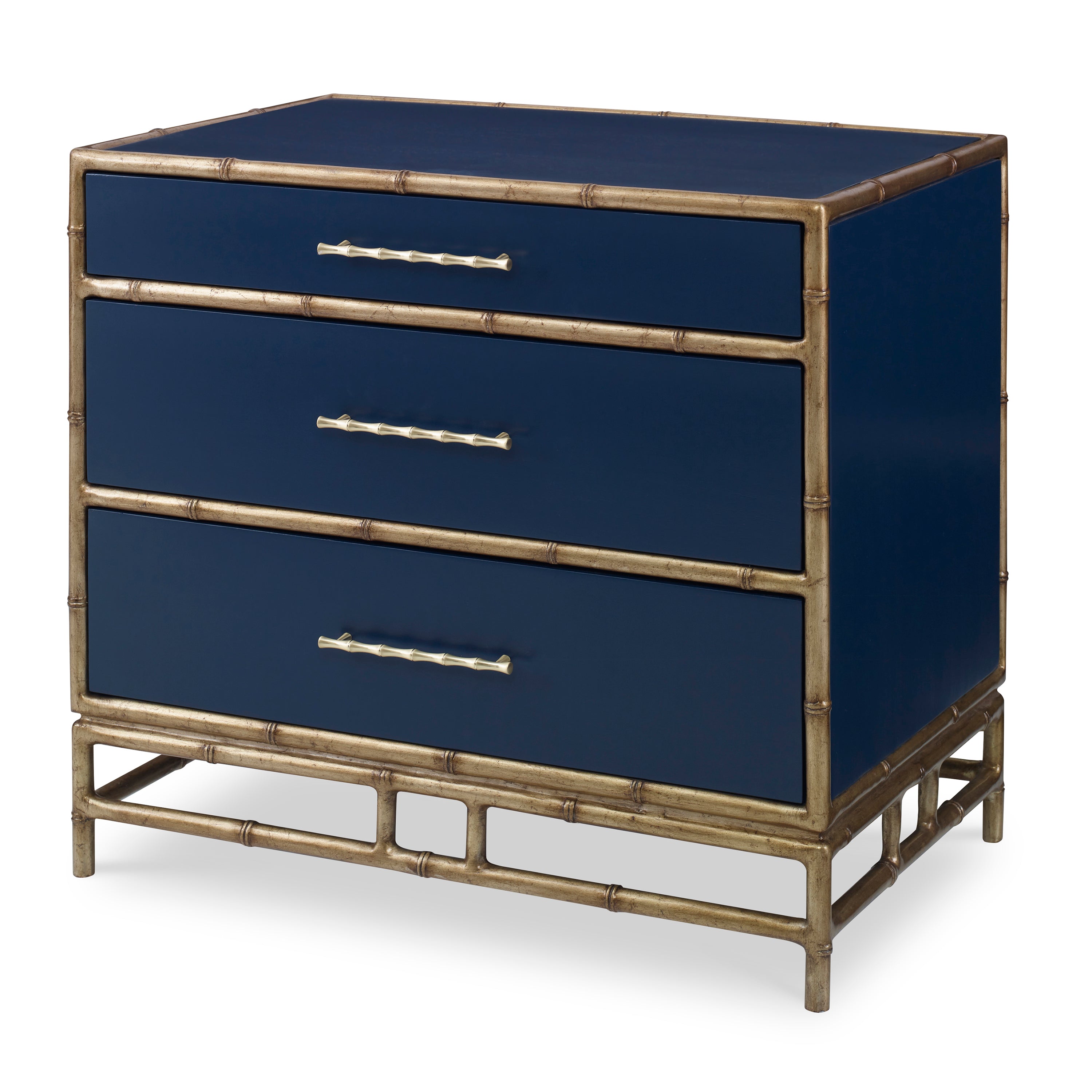 Chinoiserie Nightstand - Cadet Blue