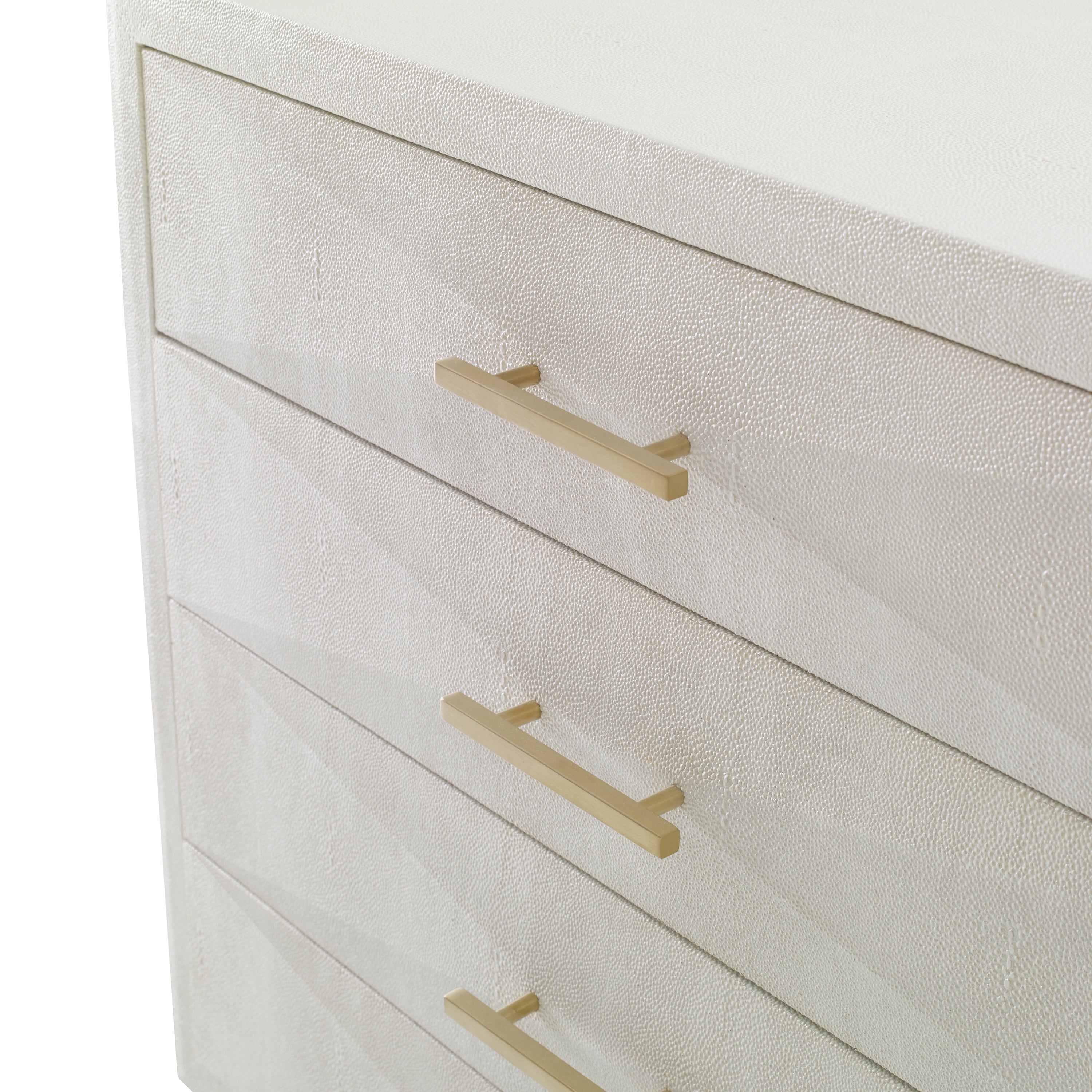 Shagreen Pyramid Dresser - Linen