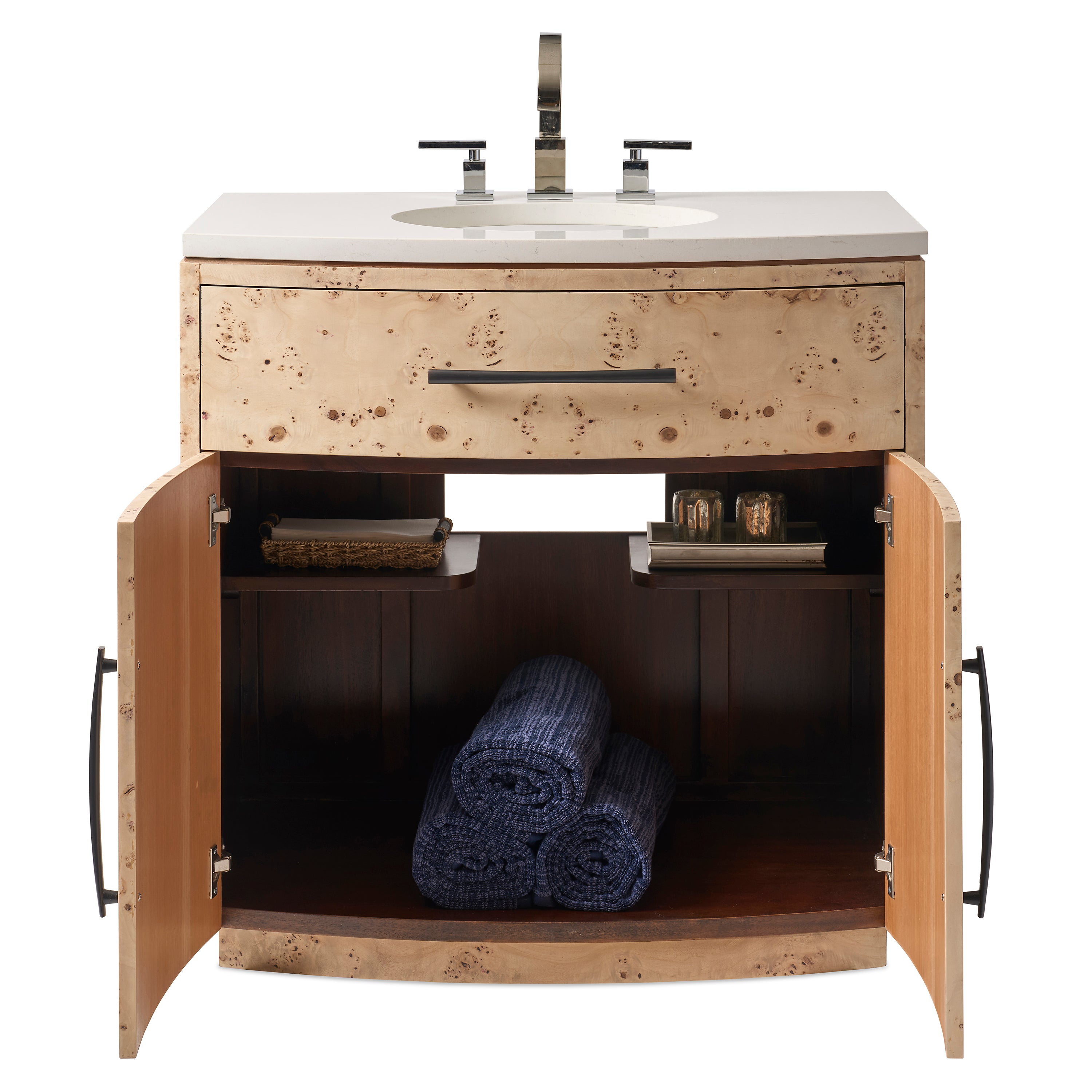Burl Bathroom Vanity