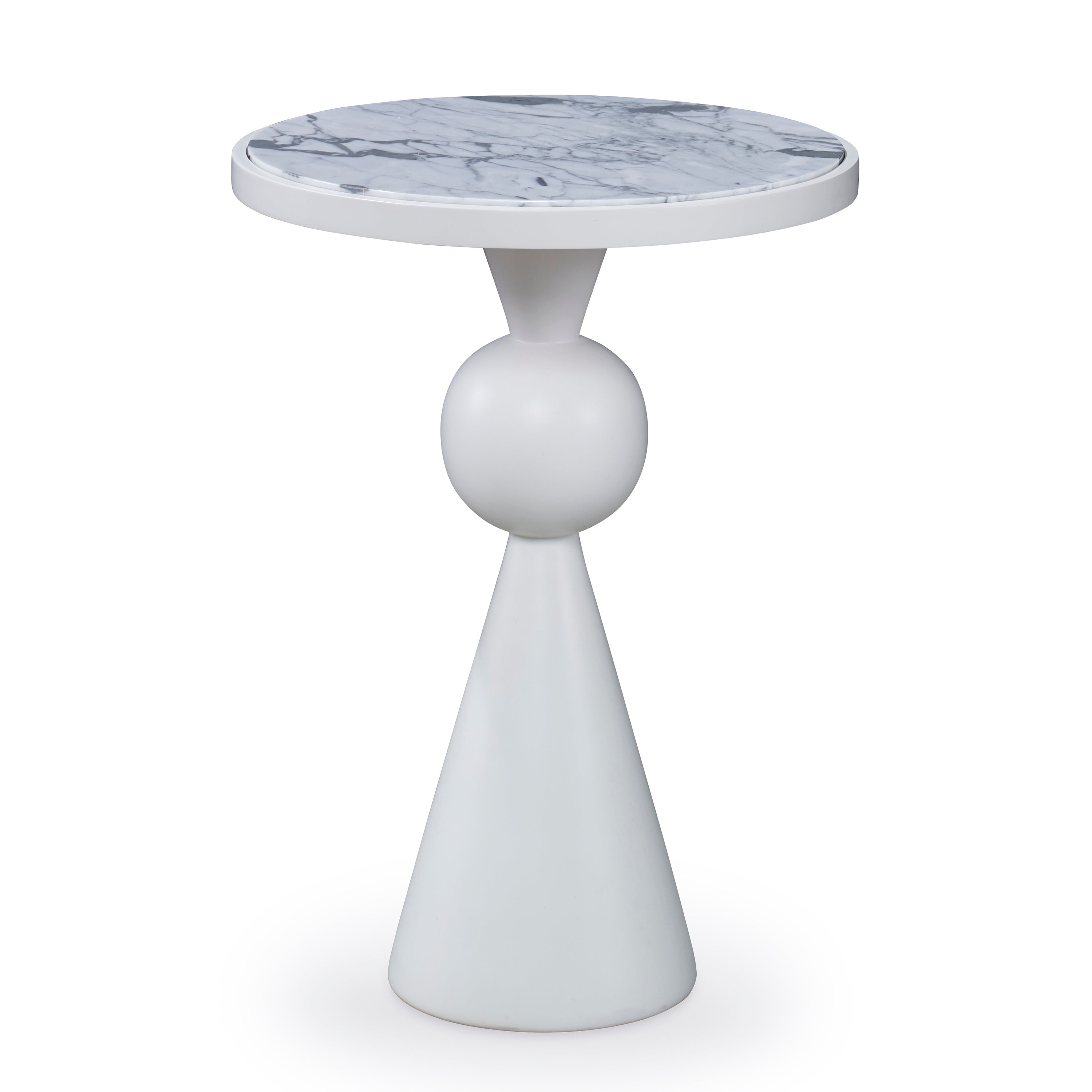 Minaret Accent Table - White
