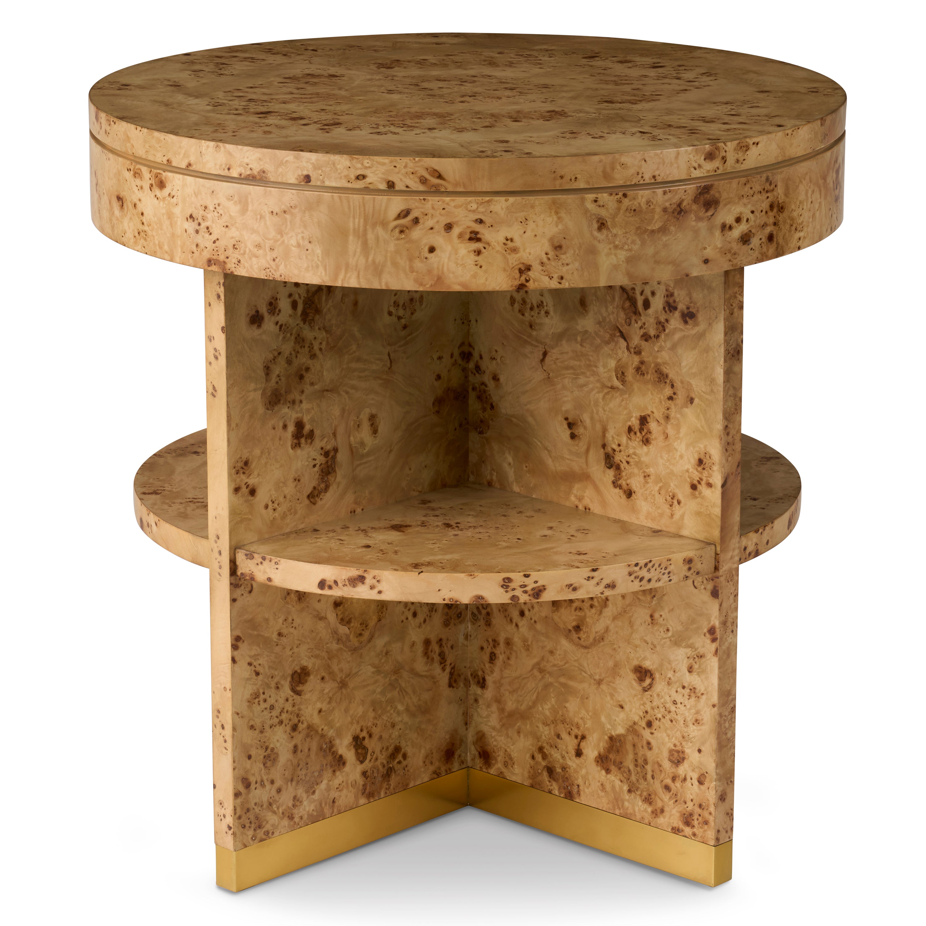 Rayne End Table - Burl
