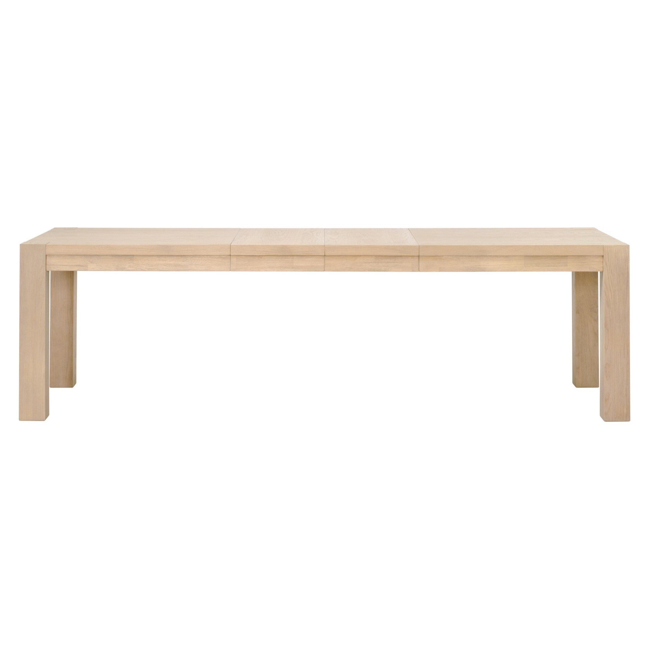 Adler Extension Dining Table in light honey oak with seamless legs, expandable design by Essentials for Living