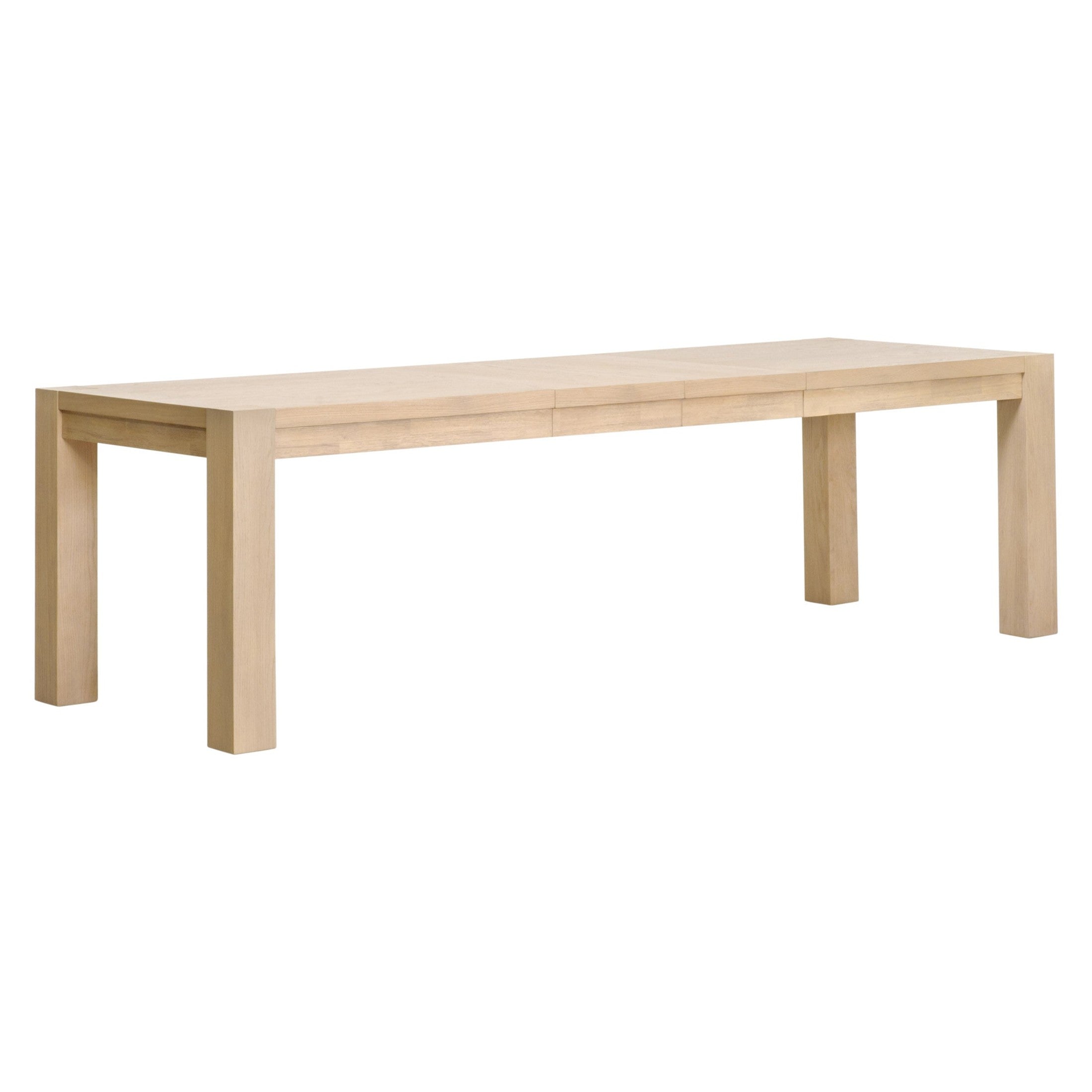 Adler Extension Dining Table in light honey oak with seamless legs, expandable design by Essentials for Living