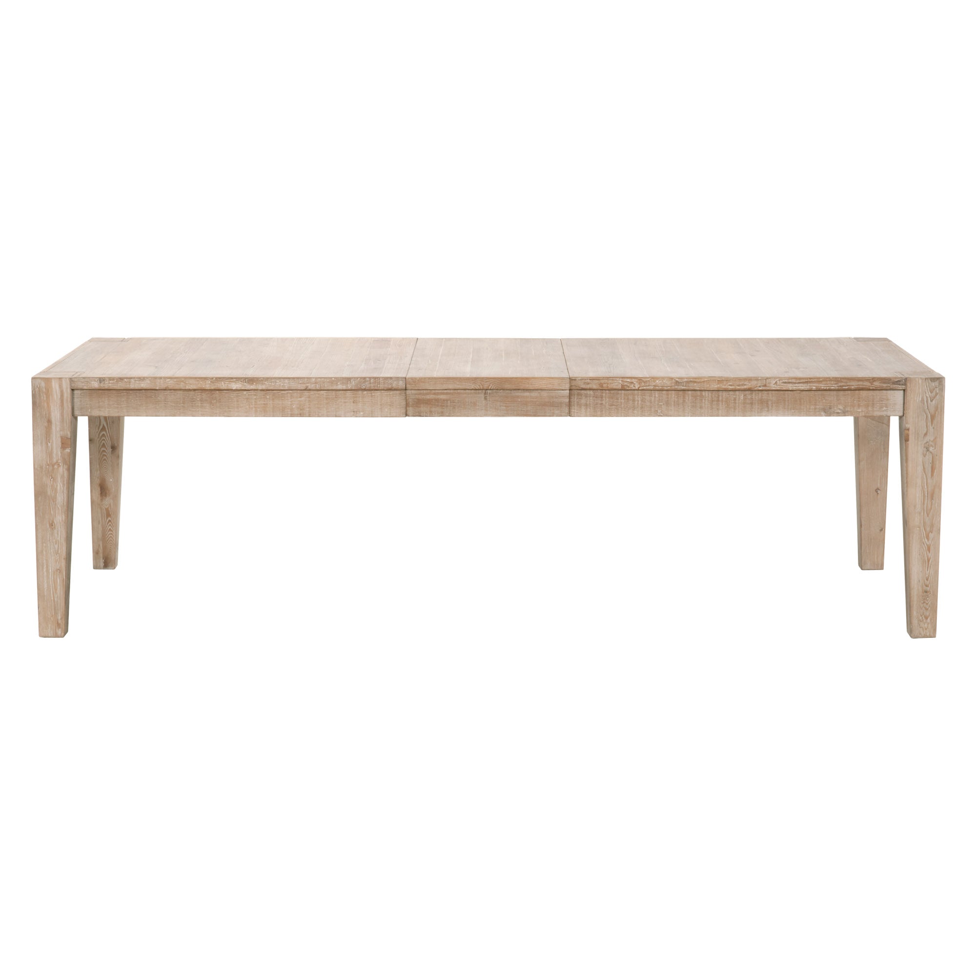 Essentials For Living Canal Extension Dining Table in reclaimed pine wood with a natural finish and removable leaf