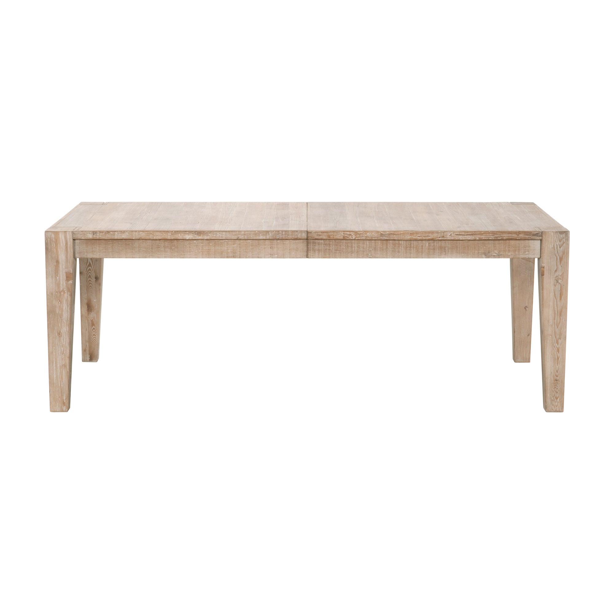 Canal Extension Dining Table by Essentials for Living in reclaimed pine wood with removable leaf for extra seating