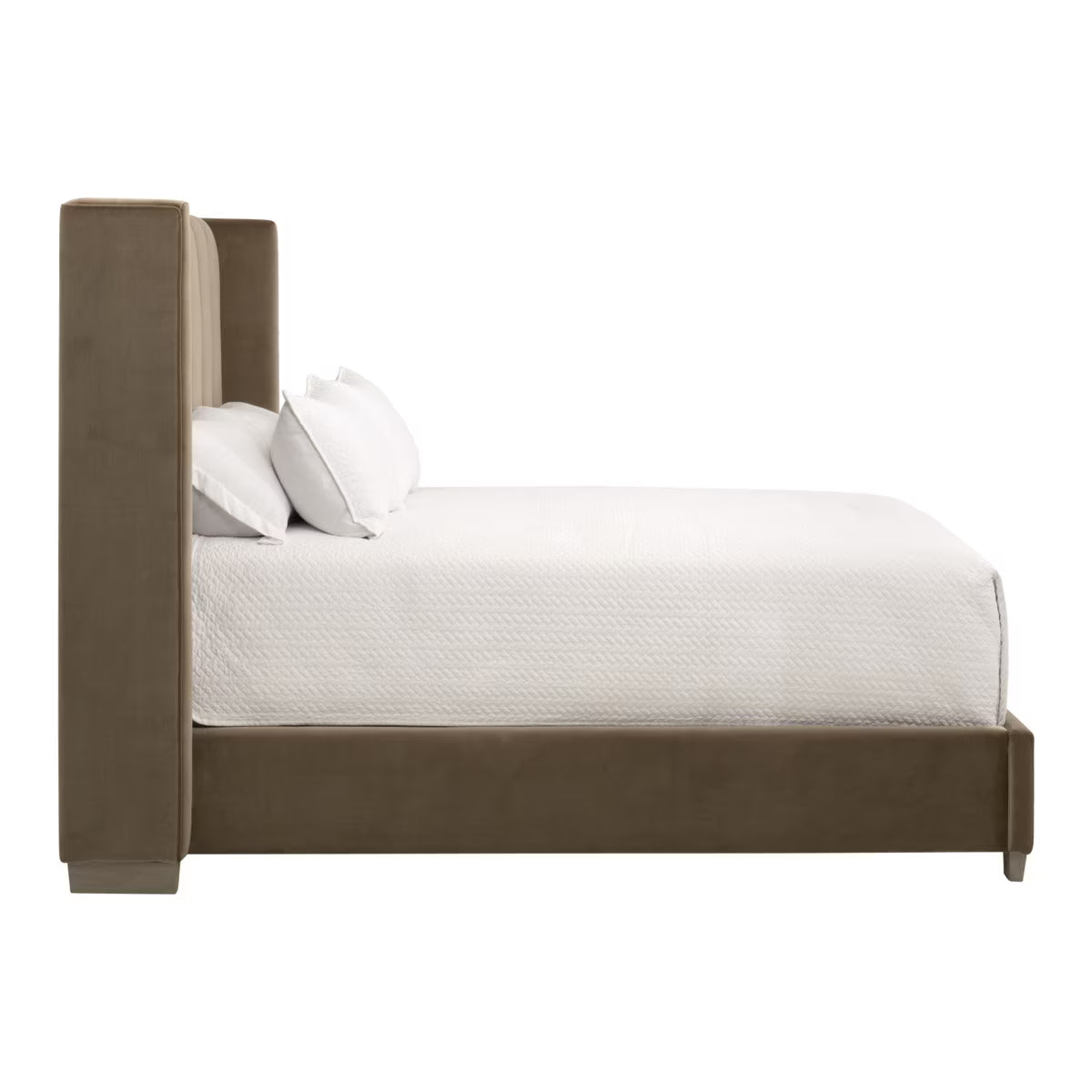 Chandler Channeled Velvet Upholstered Bed