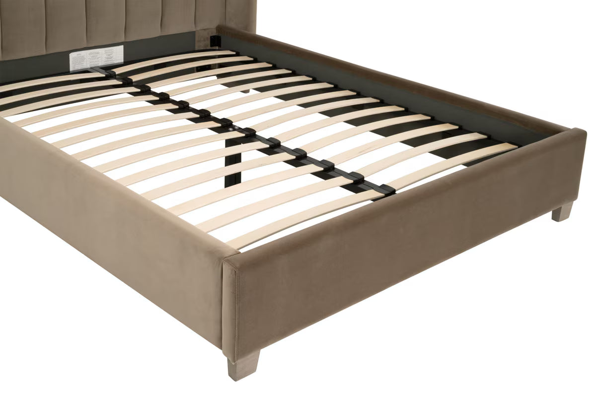 Chandler Channeled Velvet Upholstered Bed
