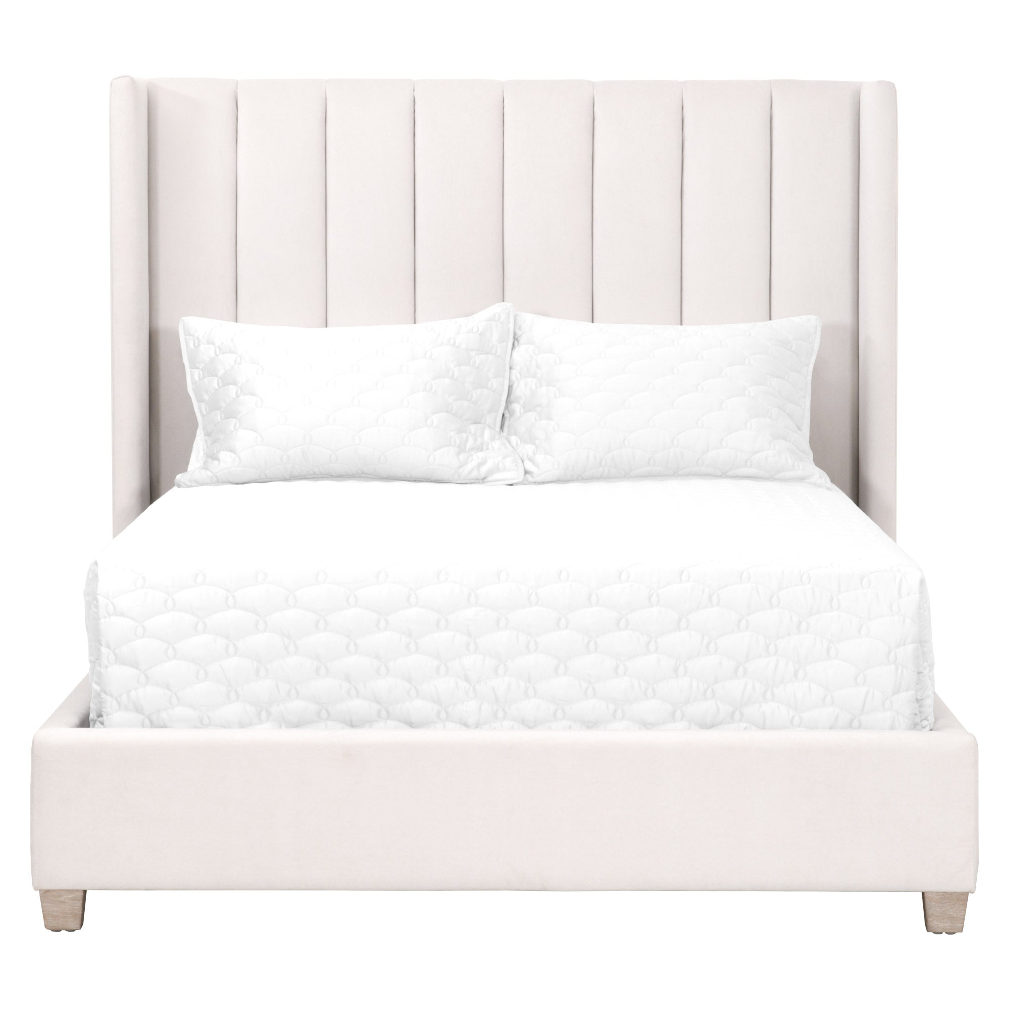 Chandler Channeled Velvet Upholstered Bed
