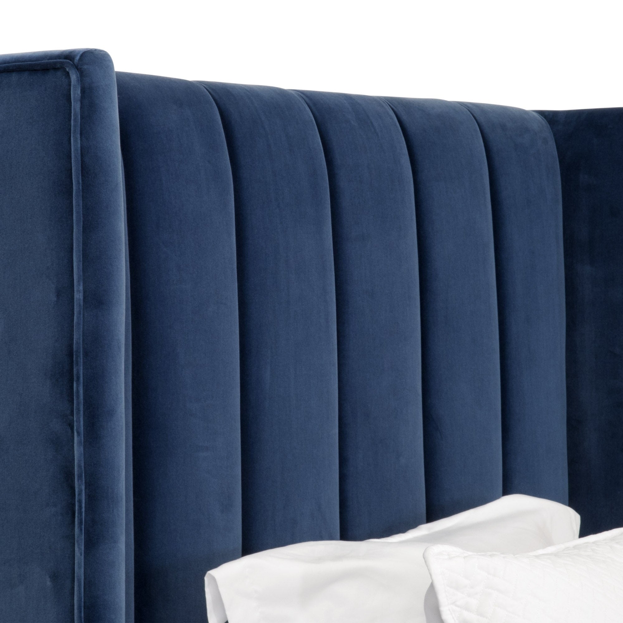 Chandler Channeled Velvet Upholstered Bed