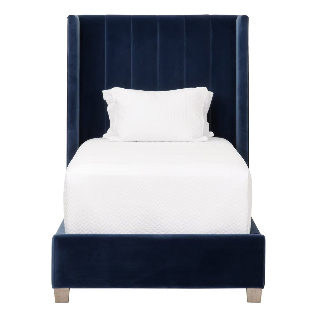 Chandler Channeled Velvet Upholstered Bed
