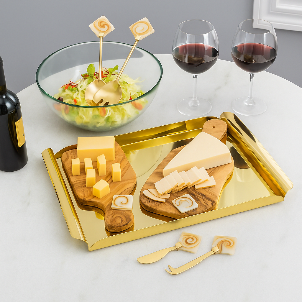 Insalata Set – Gold, Spoon & Fork